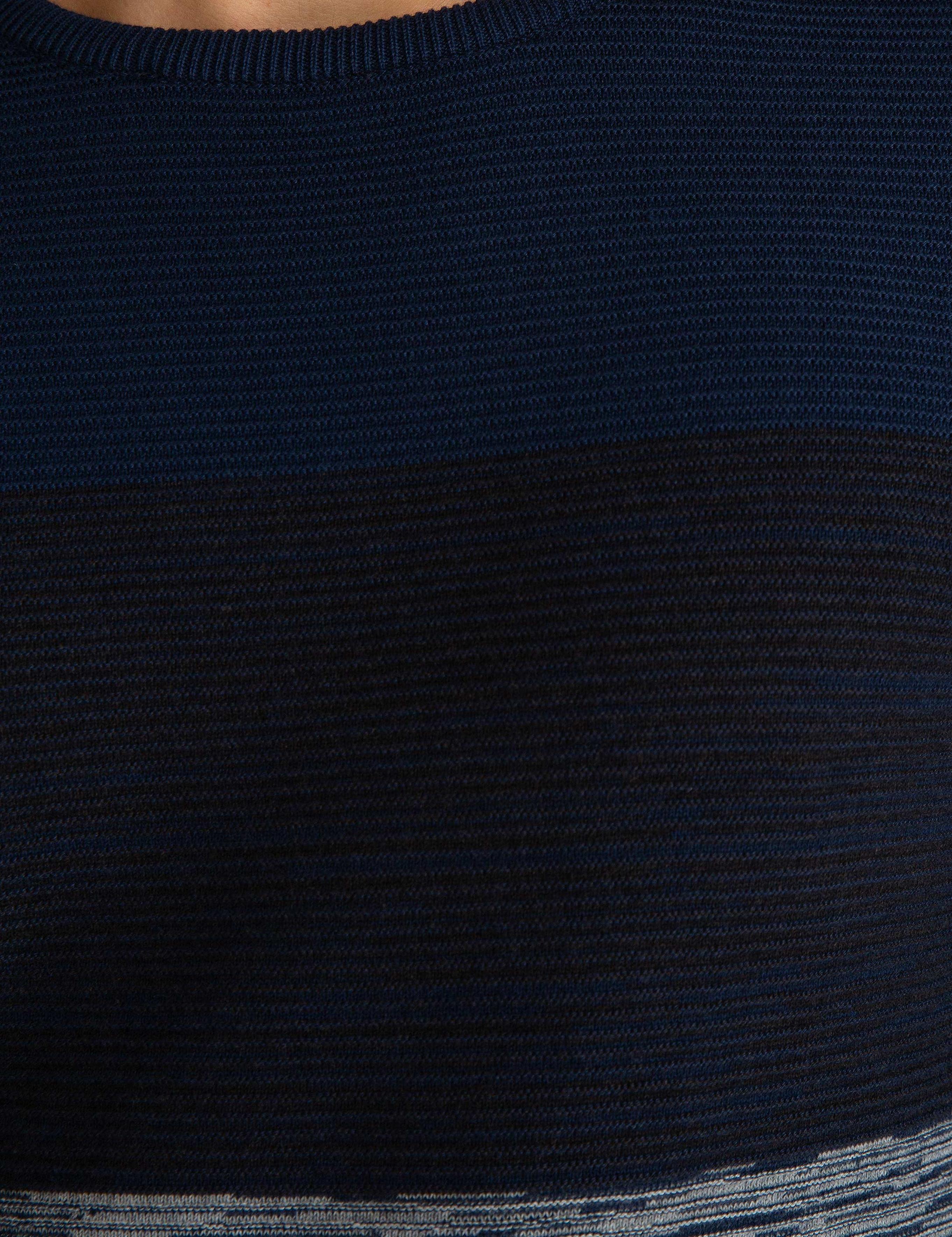 Lacivert Slim Fit Triko Kazak