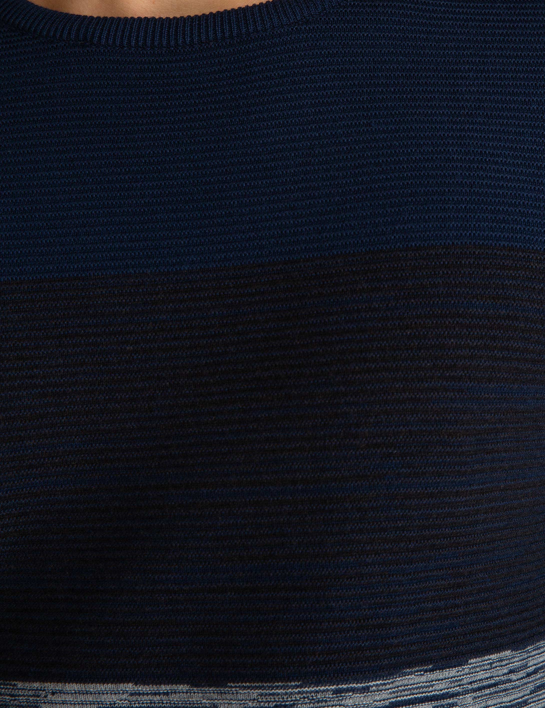 Lacivert Slim Fit Triko Kazak