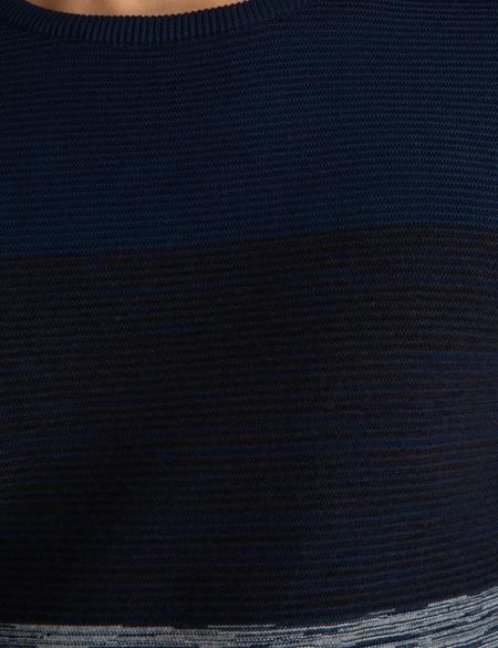 Lacivert Slim Fit Triko Kazak - 50194854043