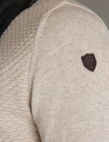 Bej Slim Fit Triko Kazak - 50195744053