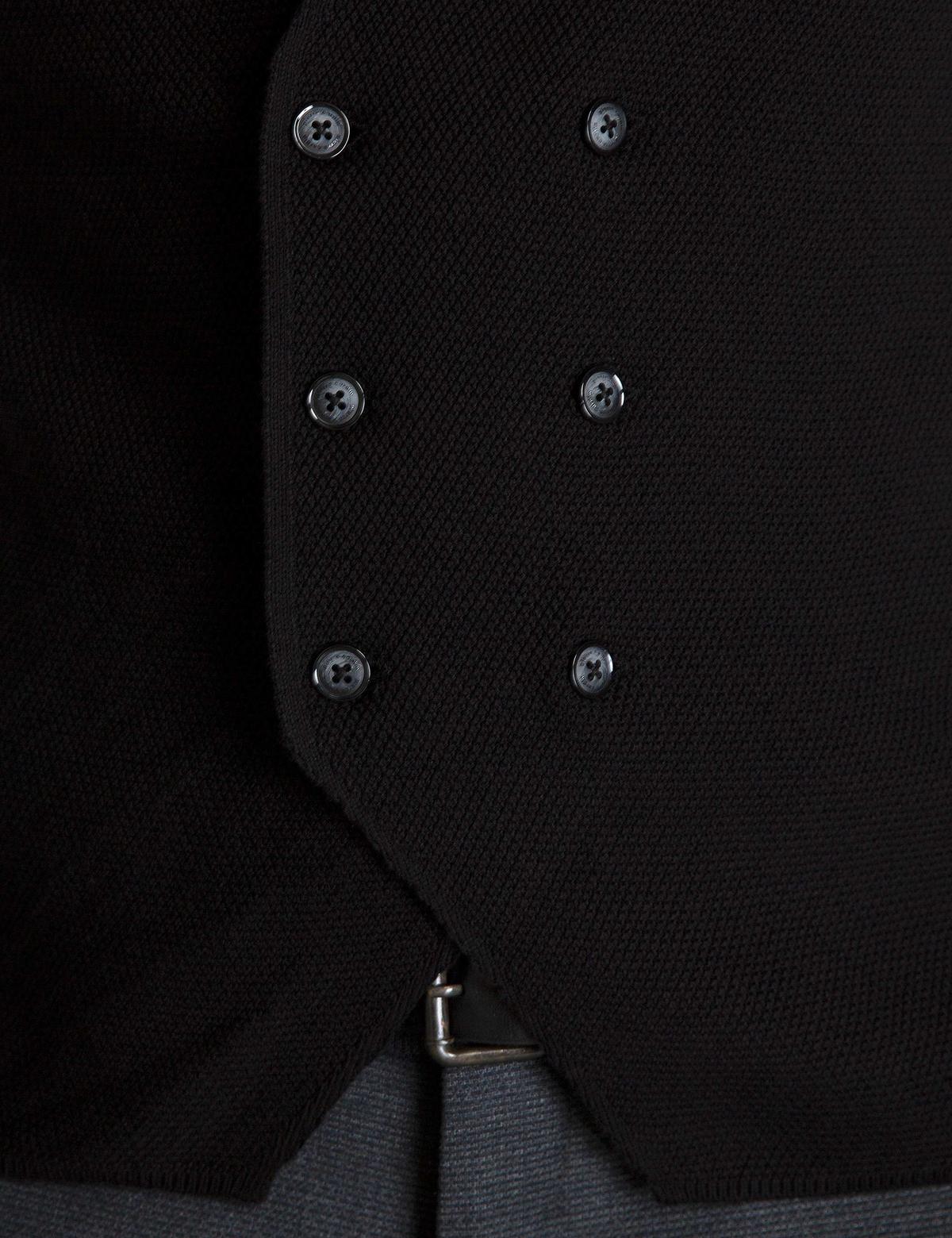 Siyah Triko Yelek - 50197473023