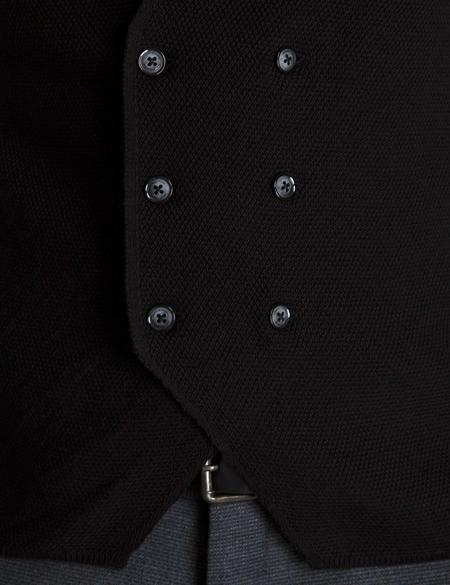 Siyah Triko Yelek - 50197473023