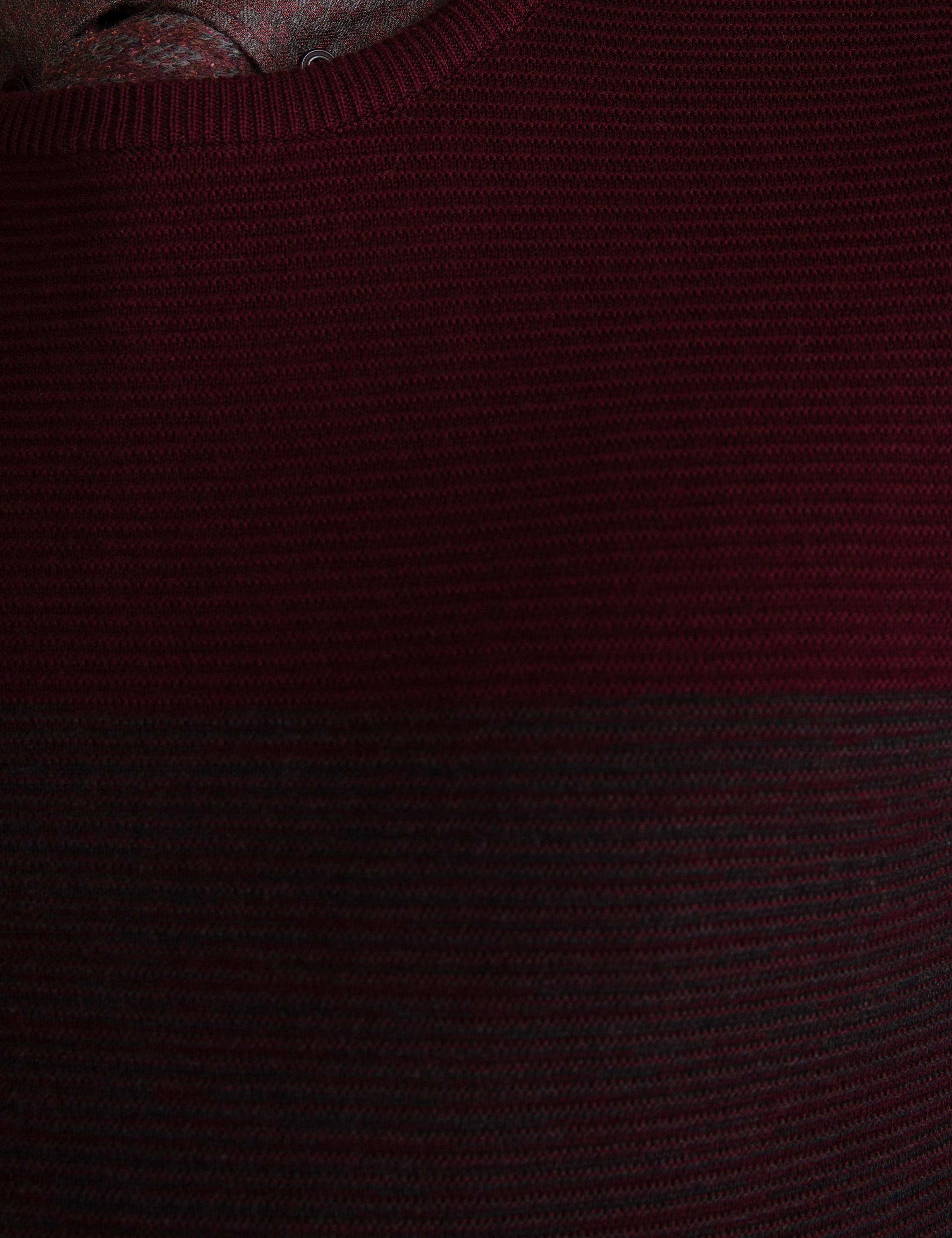Bordo Slim Fit Triko Kazak