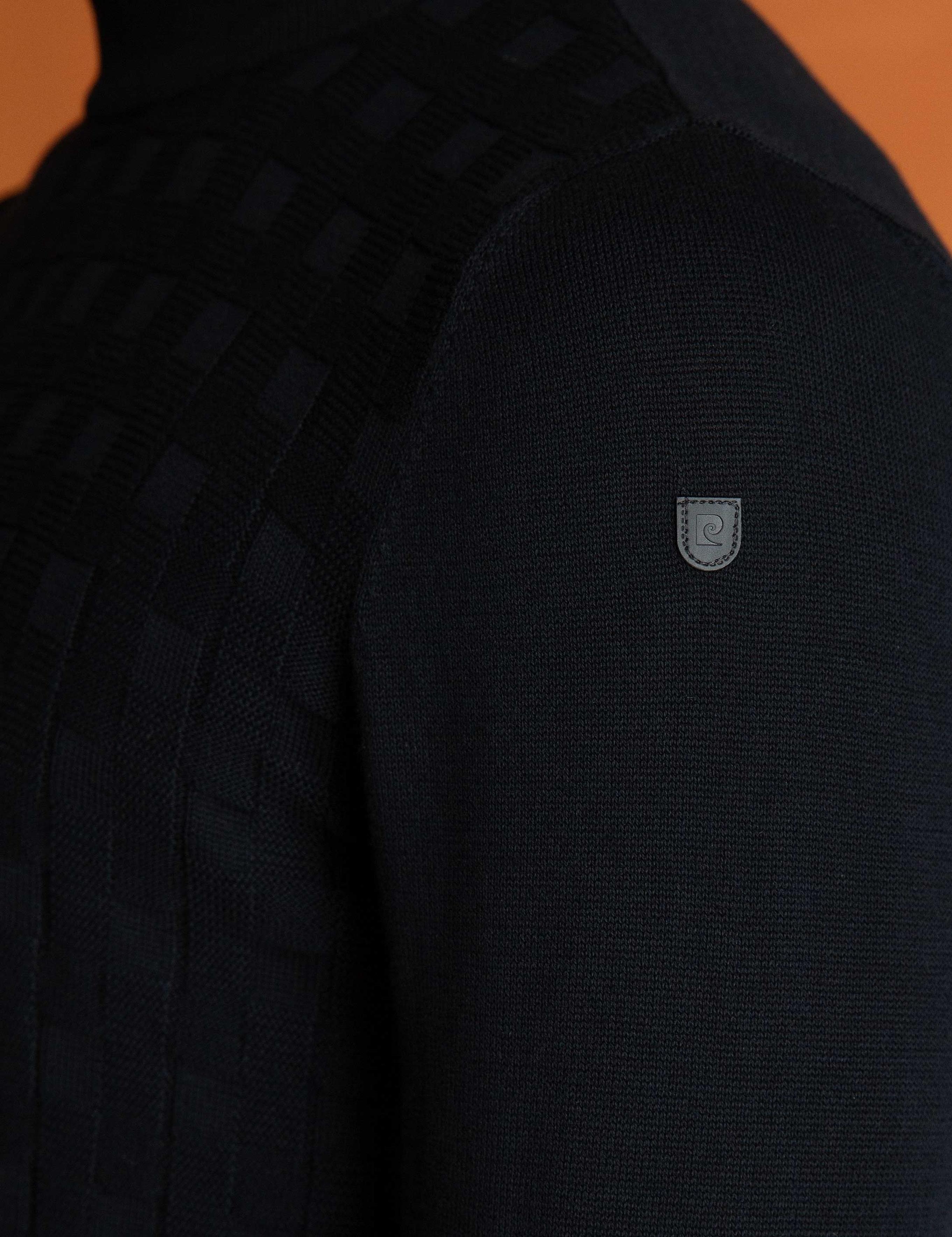 Siyah Slim Fit Triko Kazak