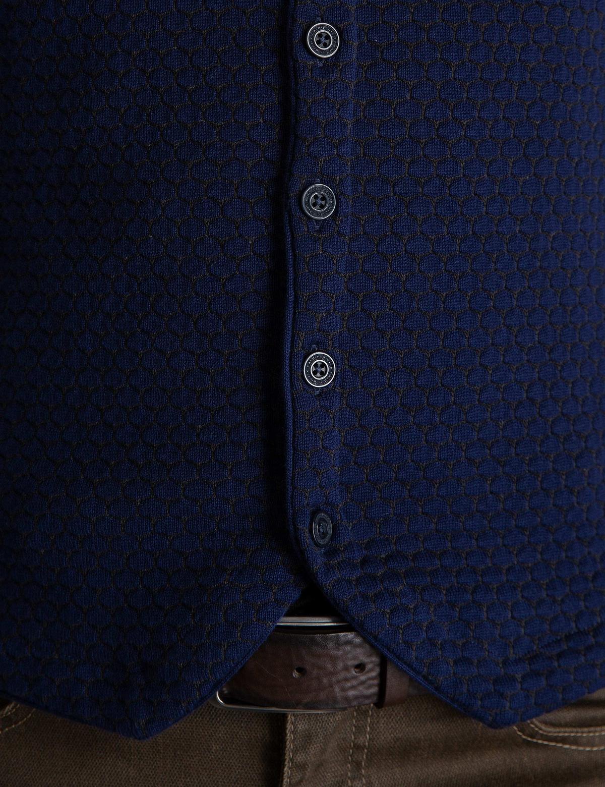 Lacivert Slim Fit Triko Yelek - 50196041004