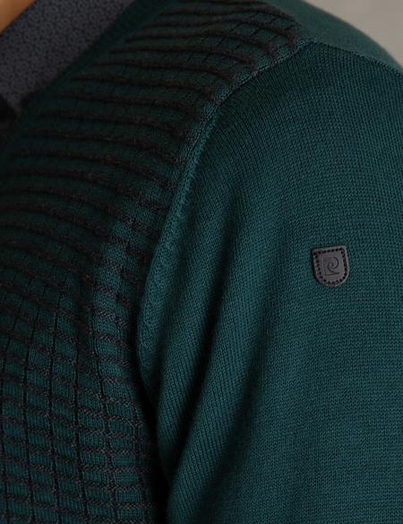 Yeşil Slim Fit Kazak - 50197161008