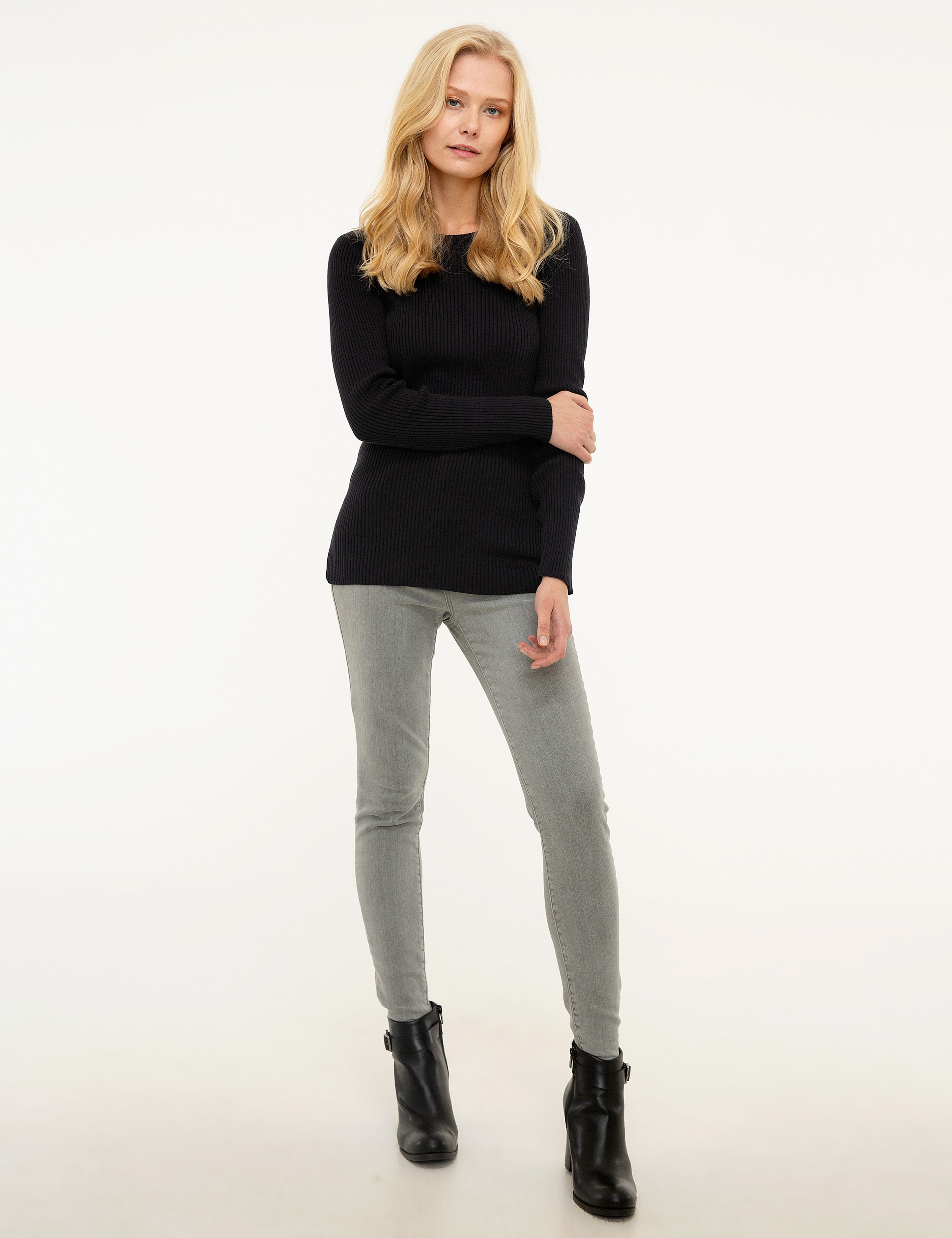 Lacivert Slim Fit Kazak
