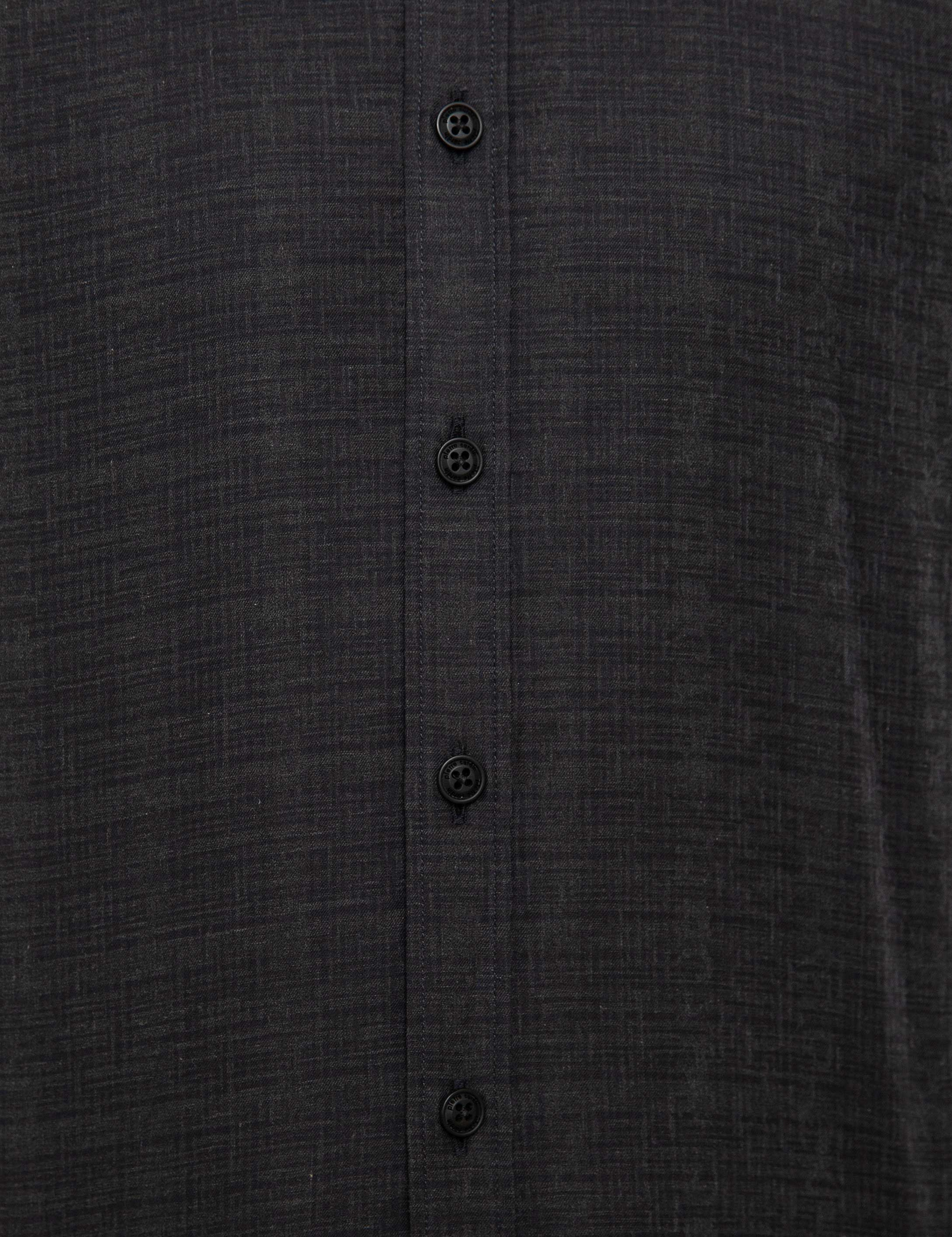 Siyah Slim Fit Gömlek - Image 5