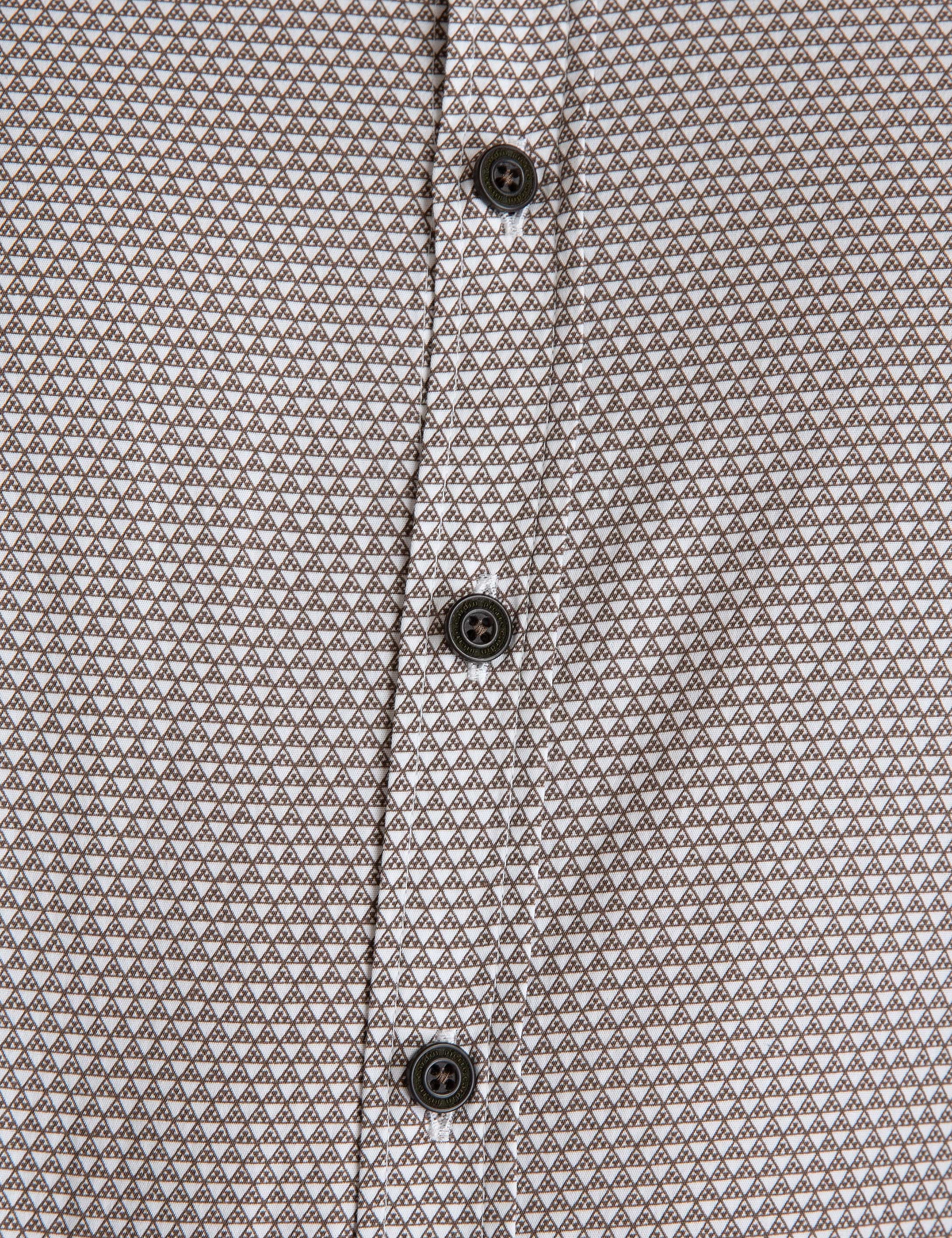 Kahverengi Slim Fit Gömlek - Image 5