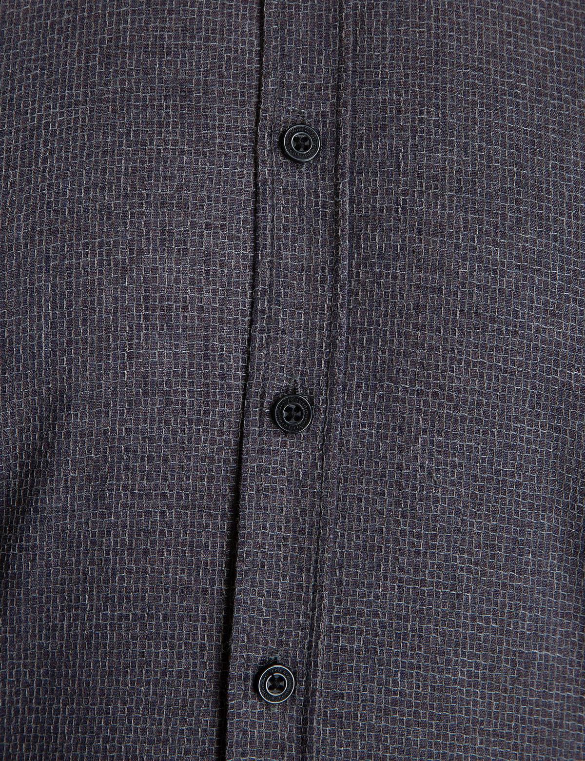 Koyu Kahverengi Slim Fit Gömlek - 50195383025