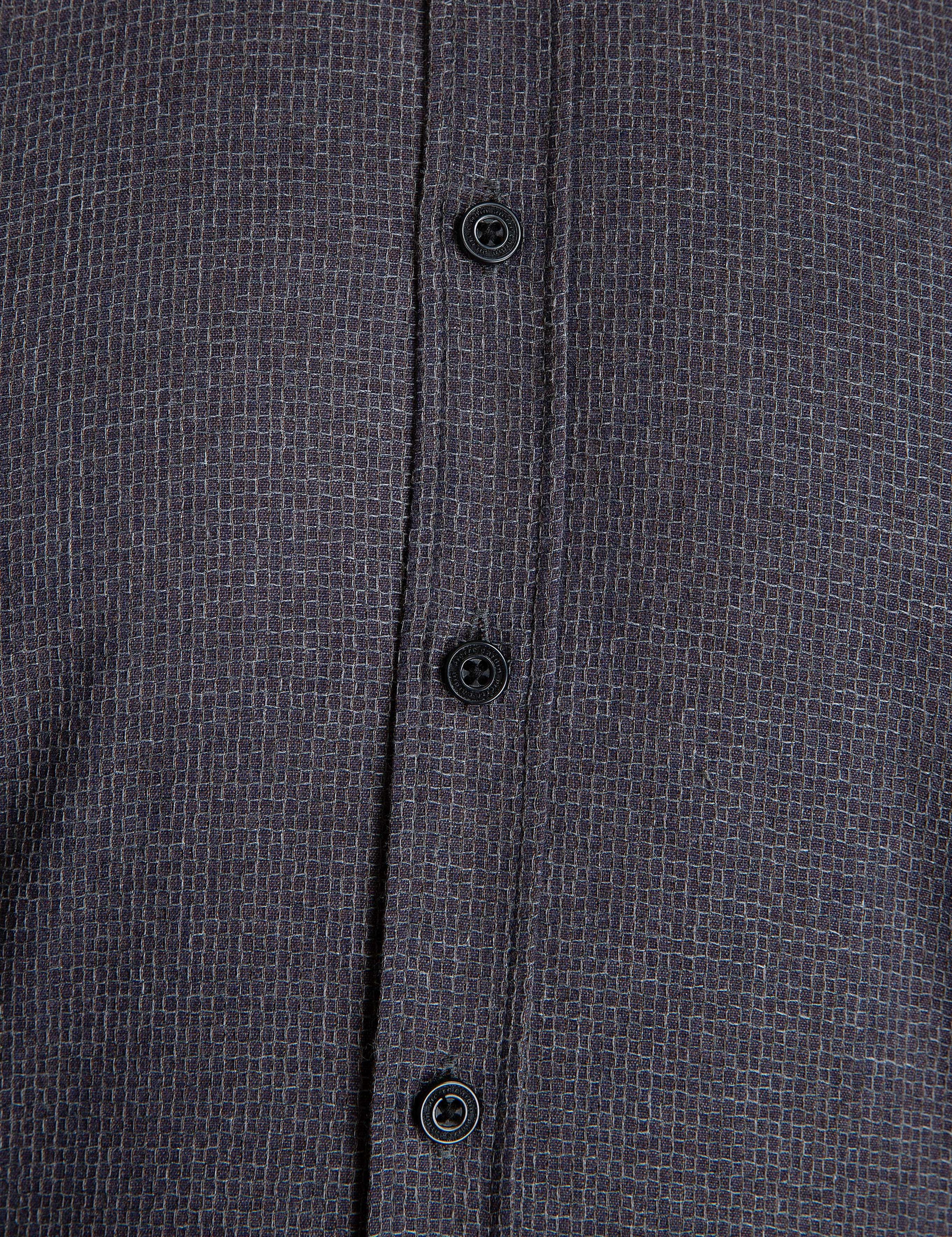 Koyu Kahverengi Slim Fit Gömlek