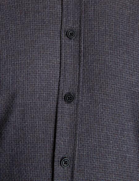 Koyu Kahverengi Slim Fit Gömlek - 50195383025