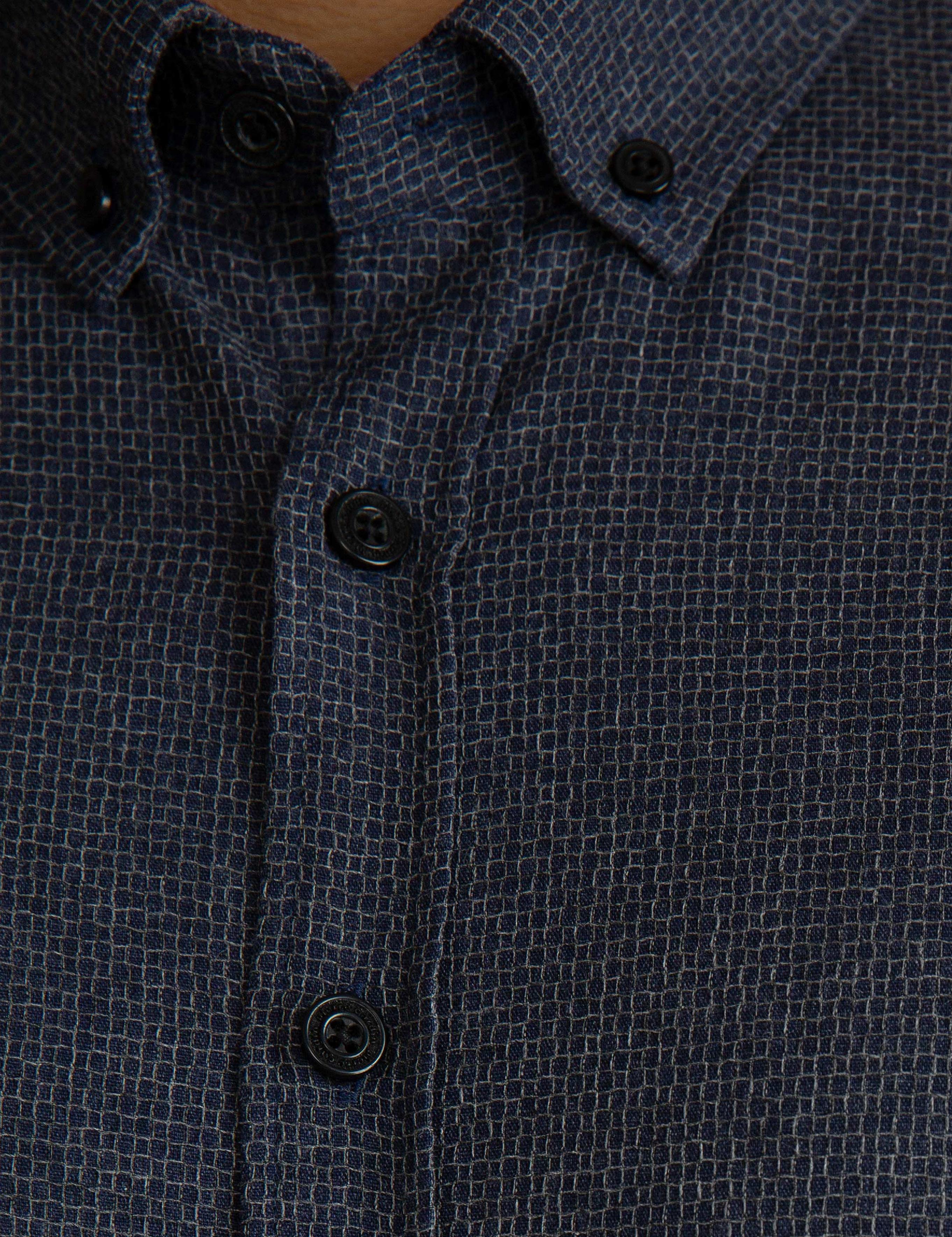 Lacivert Slim Fit Gömlek