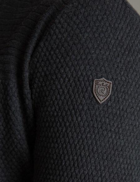 Antrasit Melanj Slim Fit Triko Hırka - 50194838026