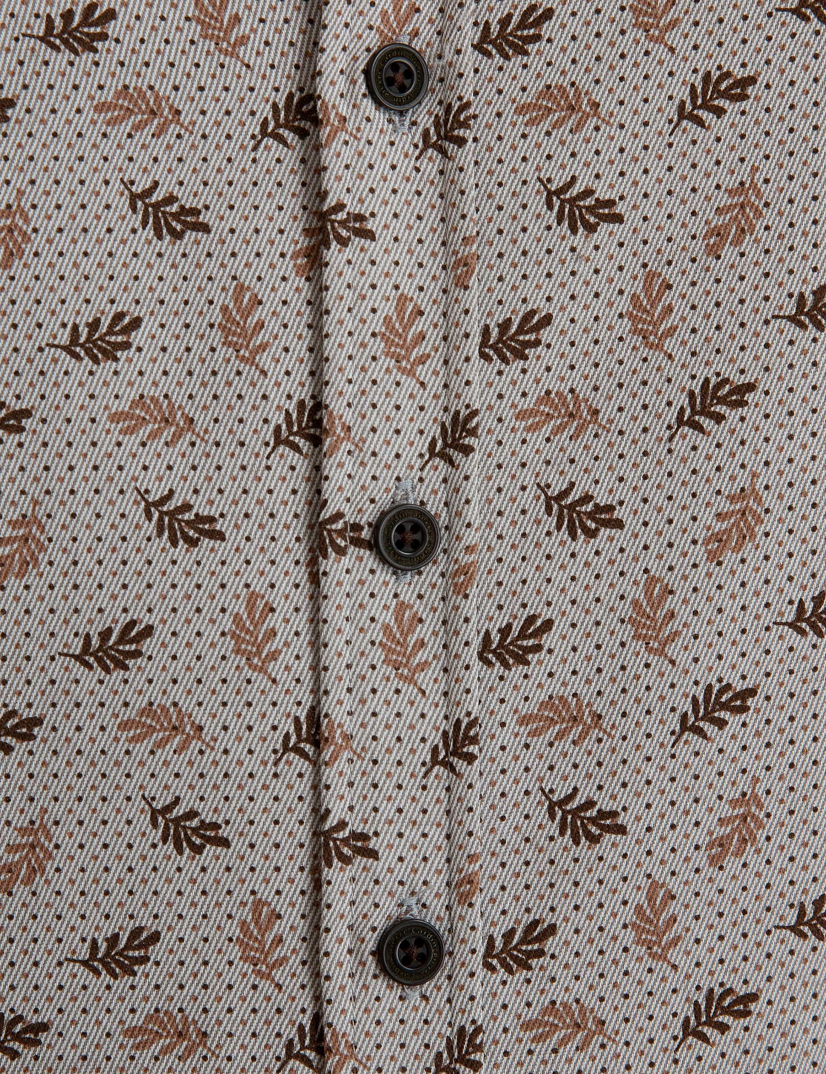 Kahverengi Slim Fit Gömlek