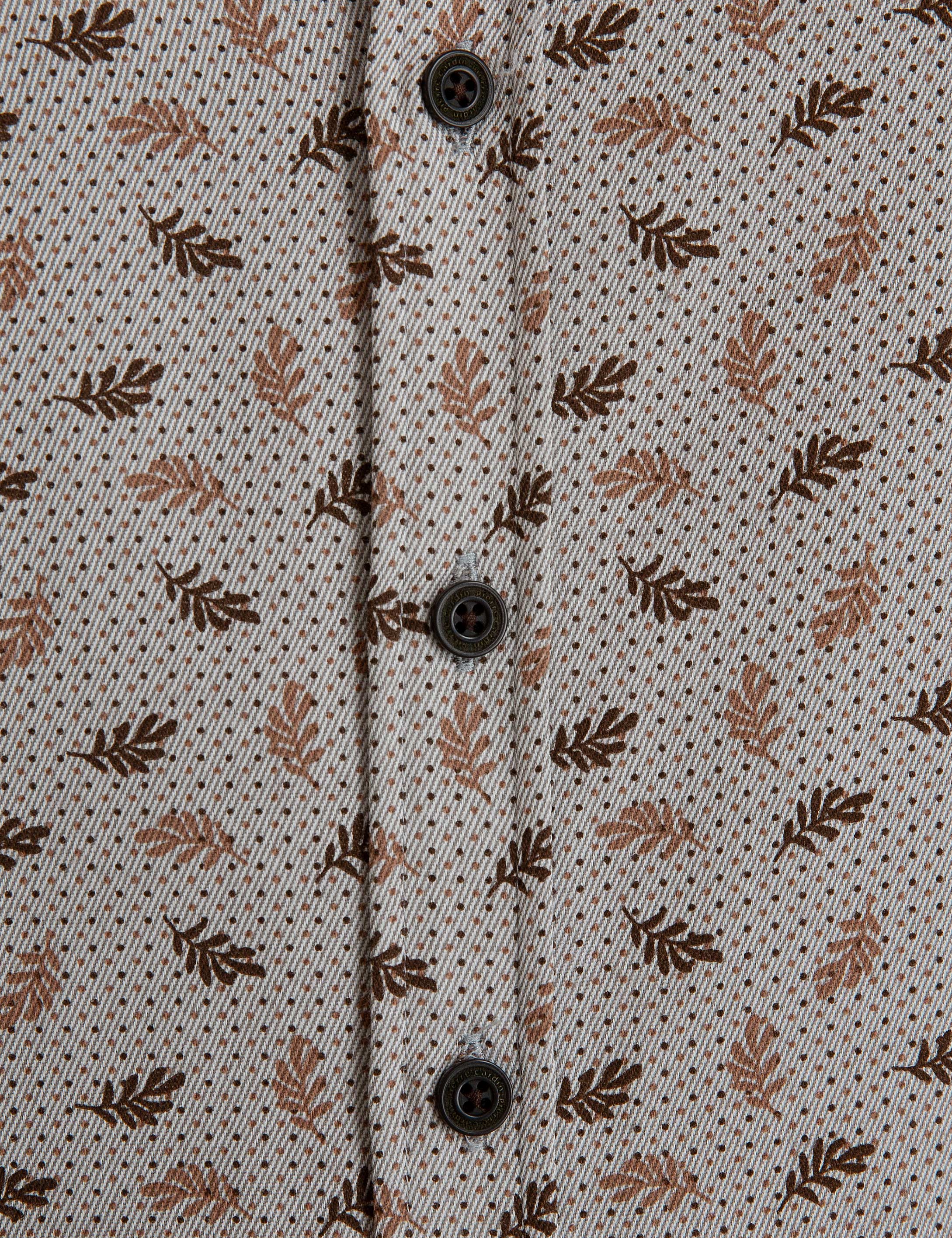 Kahverengi Slim Fit Gömlek