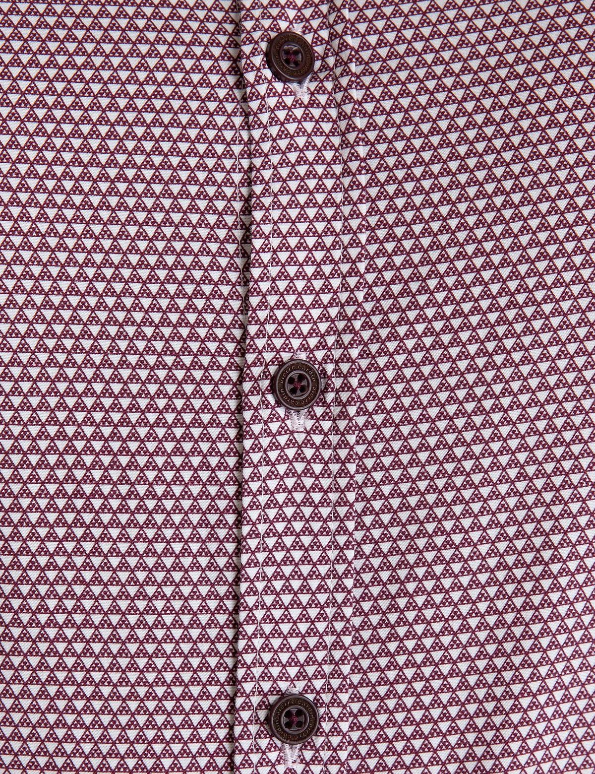 Kırmızı Slim Fit Uzun Kollu Gömlek - 50194917010