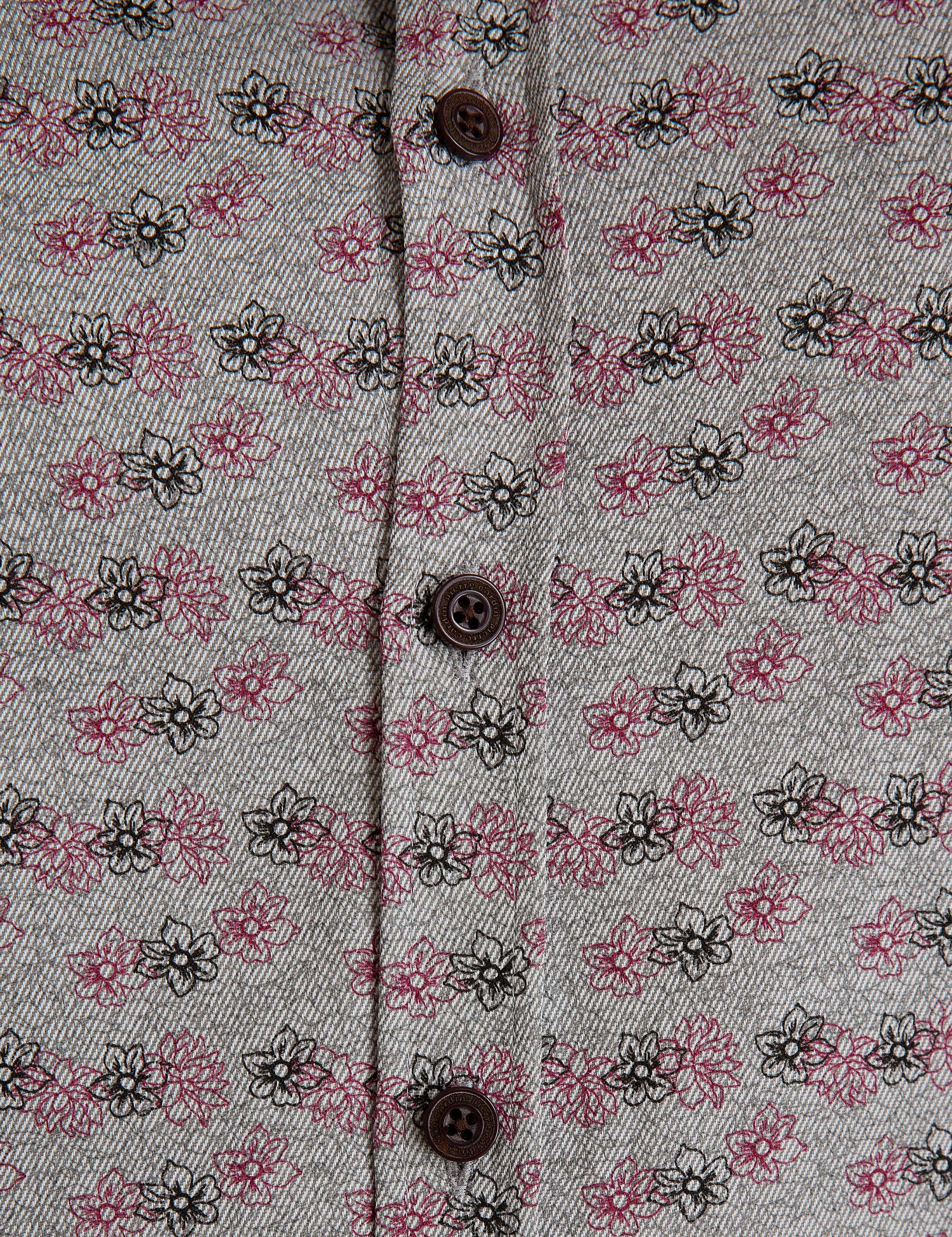 Gri Slim Fit Gömlek - Image 5