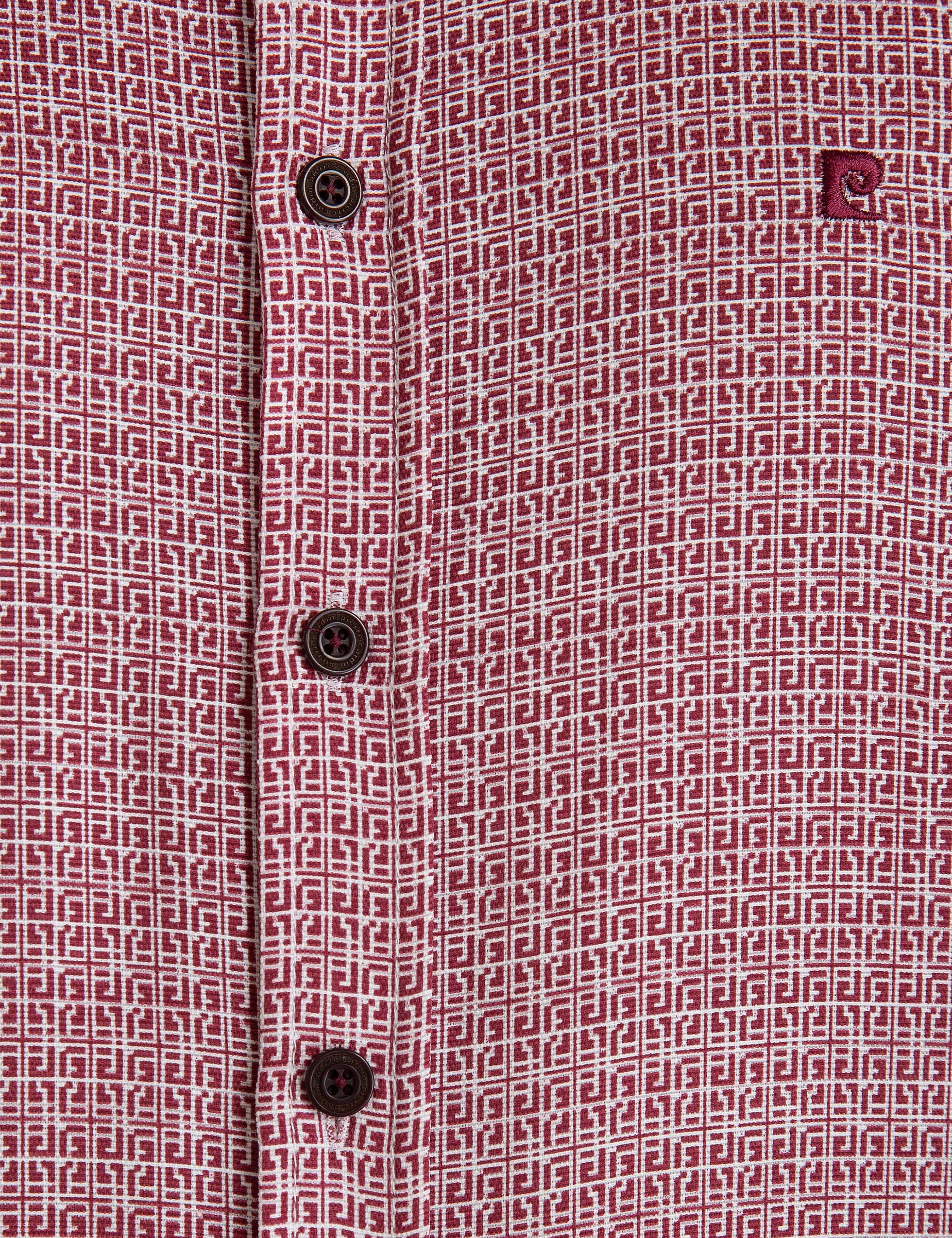 Kırmızı Slim Fit Uzun Kollu Gömlek - 50194970001