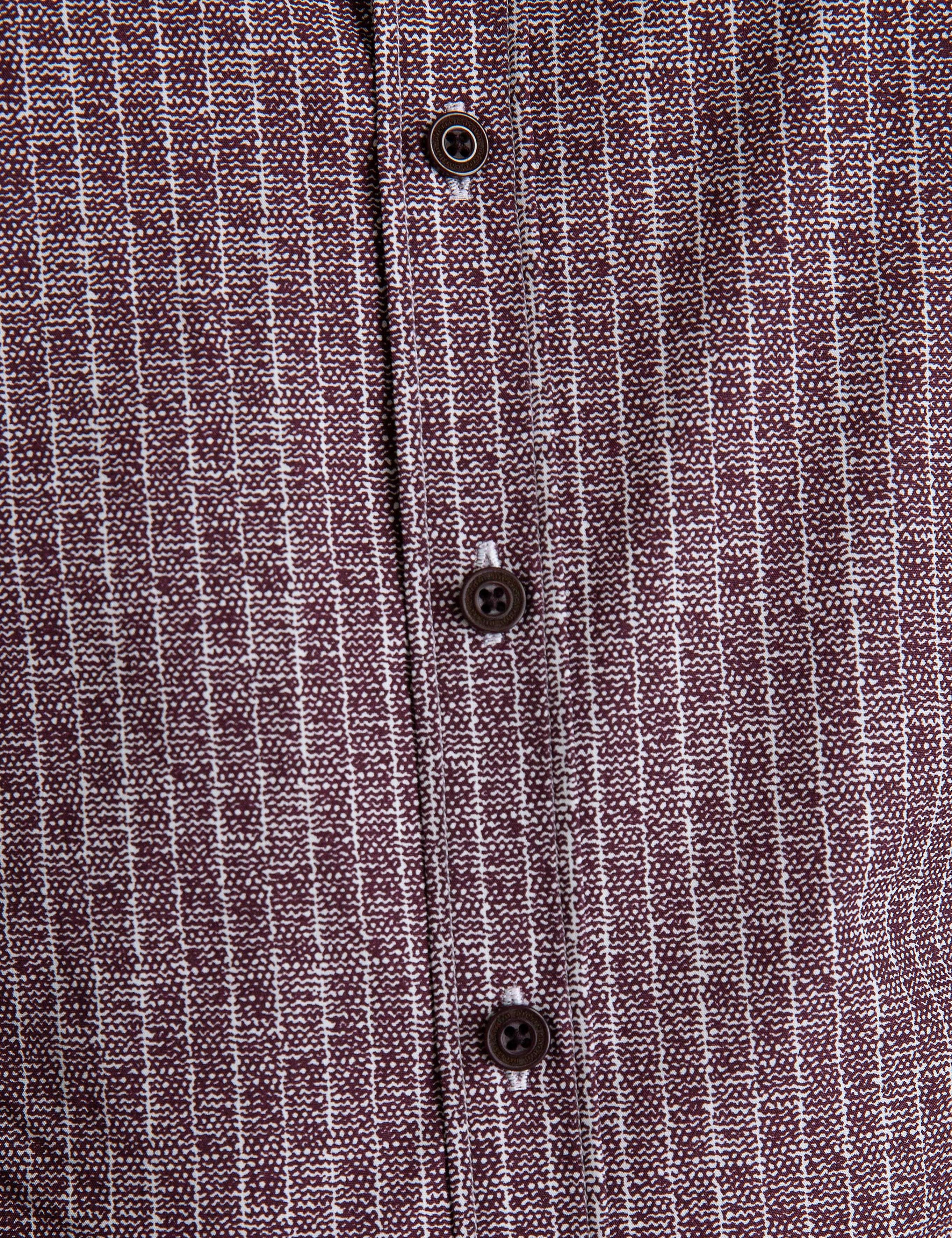 Bordo Slim Fit Gömlek