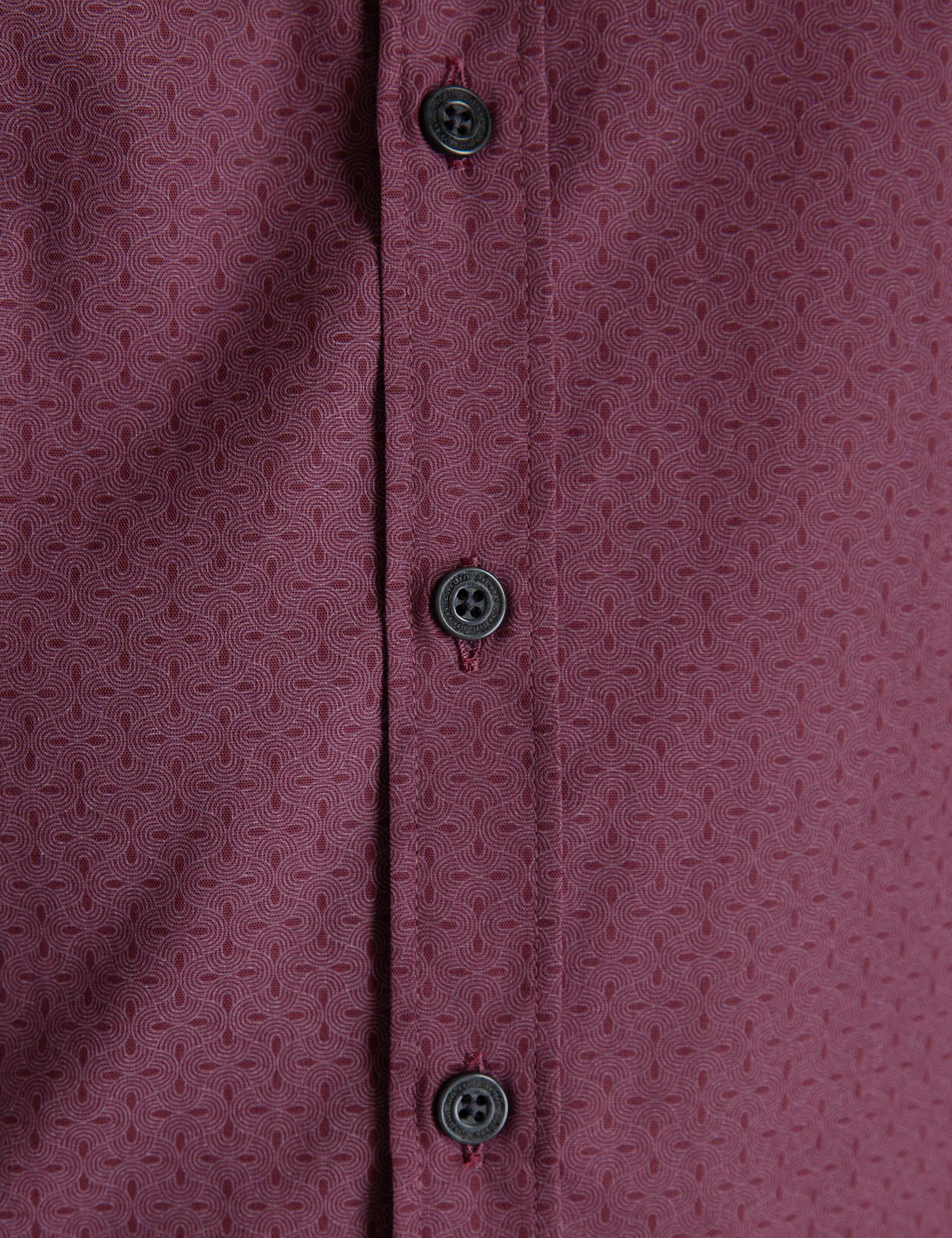 Bordo Slim Fit Gömlek - Image 5