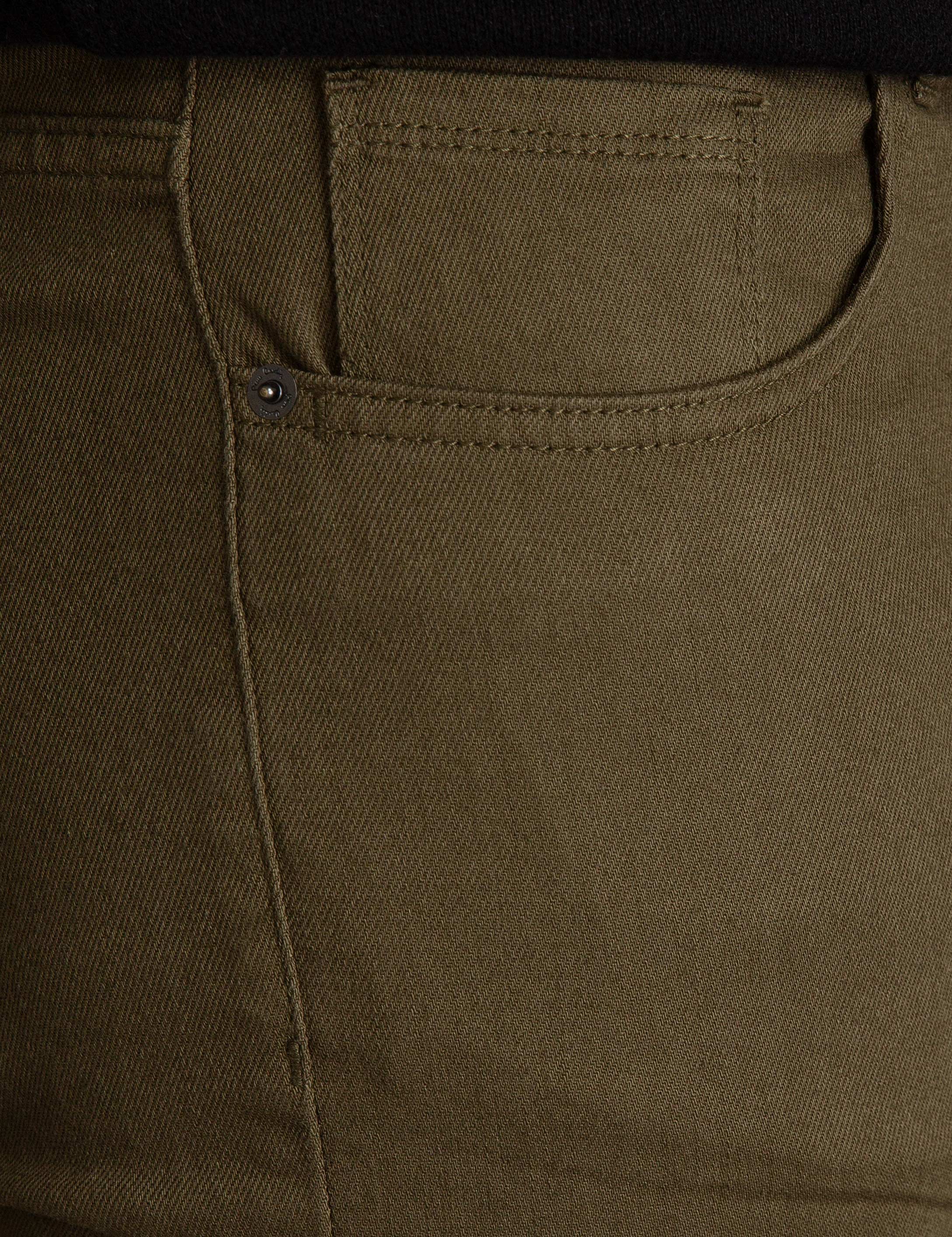 Yeşil Slim Fit Kanvas Pantolon