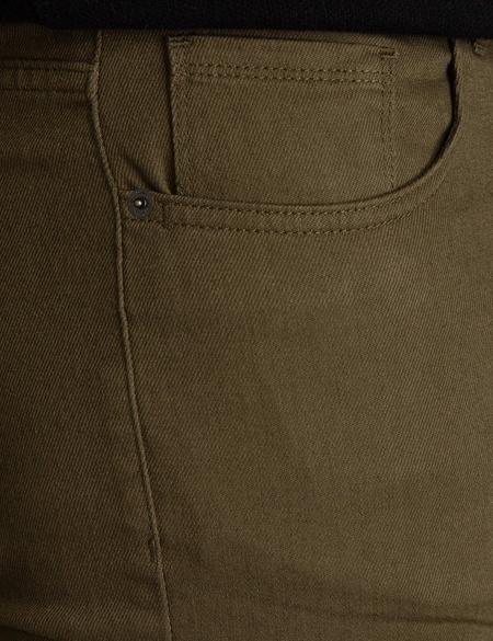 Yeşil Slim Fit Kanvas Pantolon - 50197410021