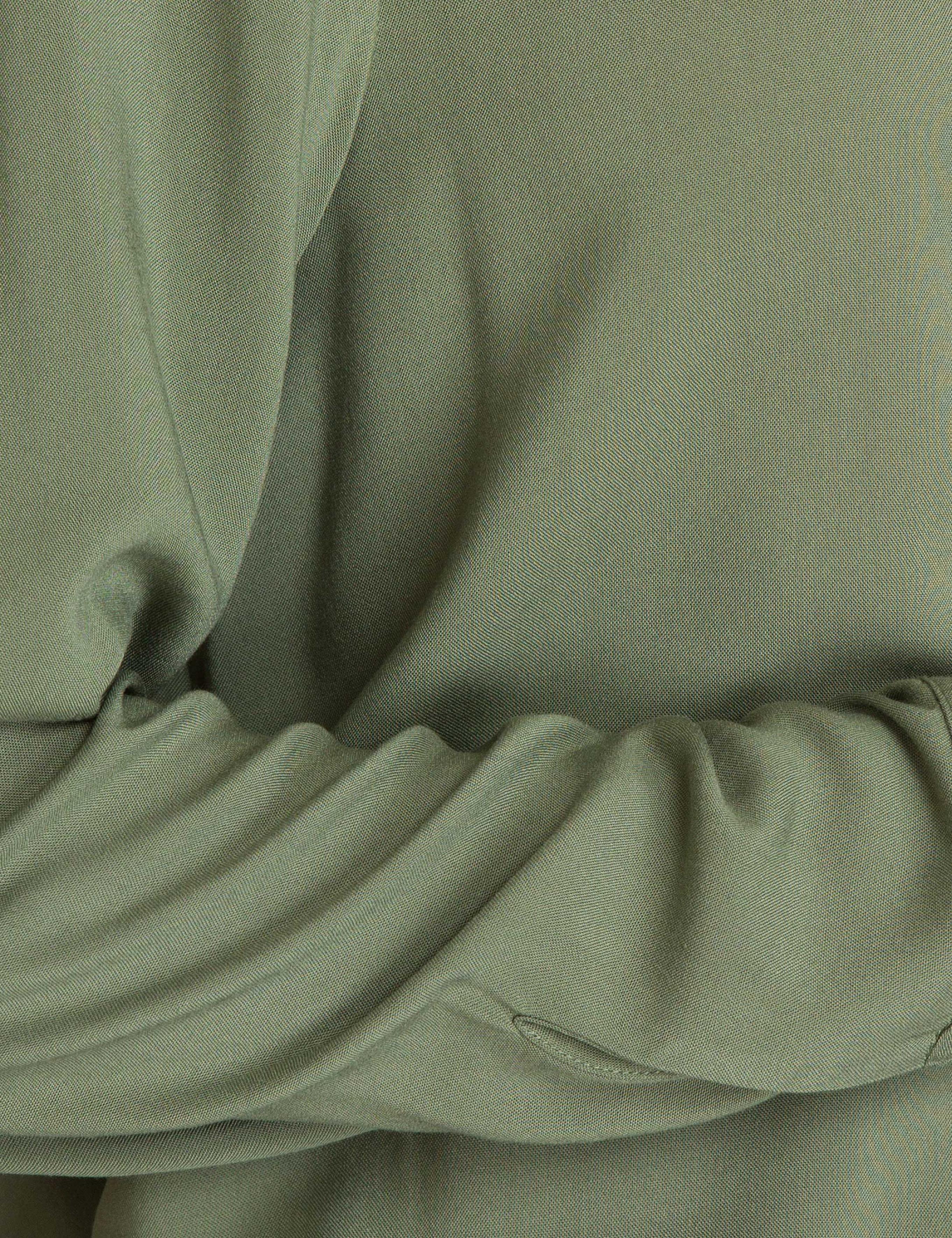 Haki Comfort Dokuma Gömlek