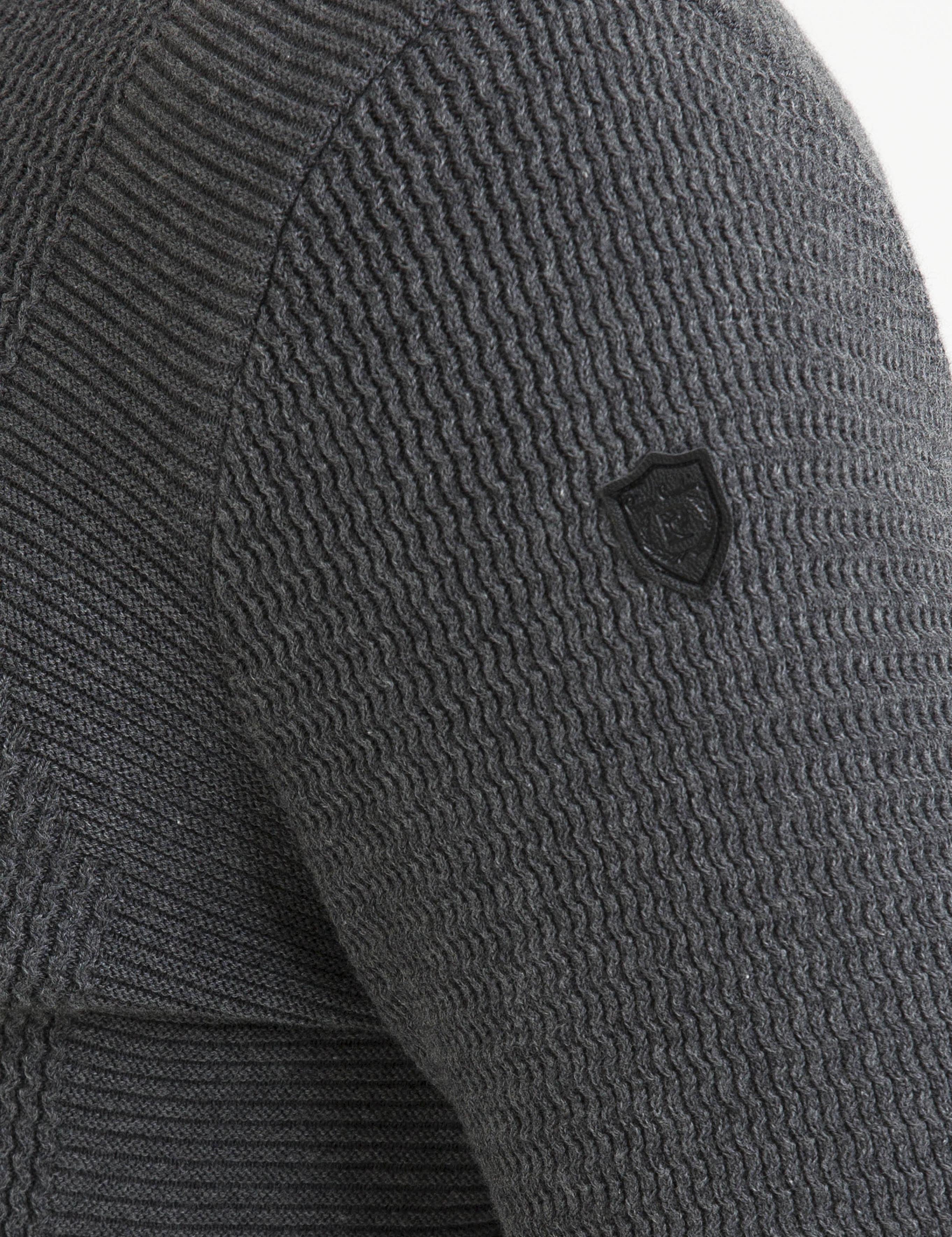 Gri Melanj Slim Fit Triko Kazak