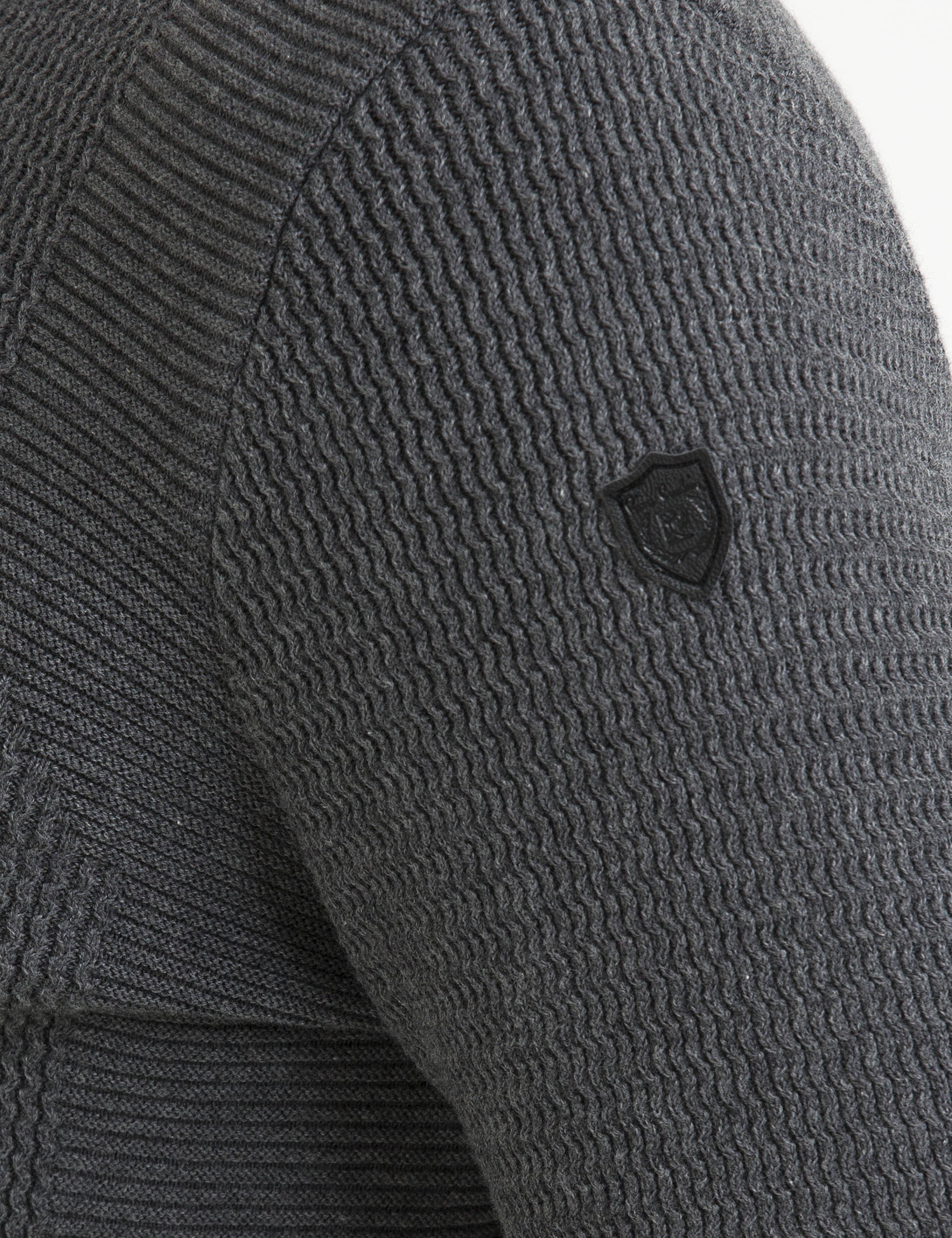 Gri Melanj Slim Fit Triko Kazak - Image 5