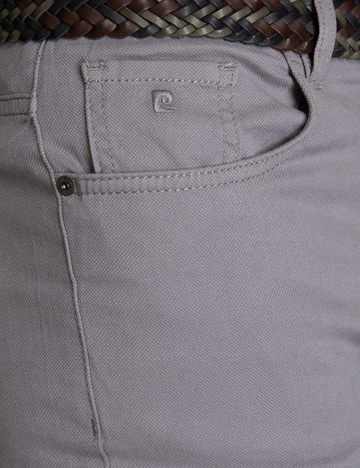 Gri Slim Fit Kanvas Pantolon - 50195903003