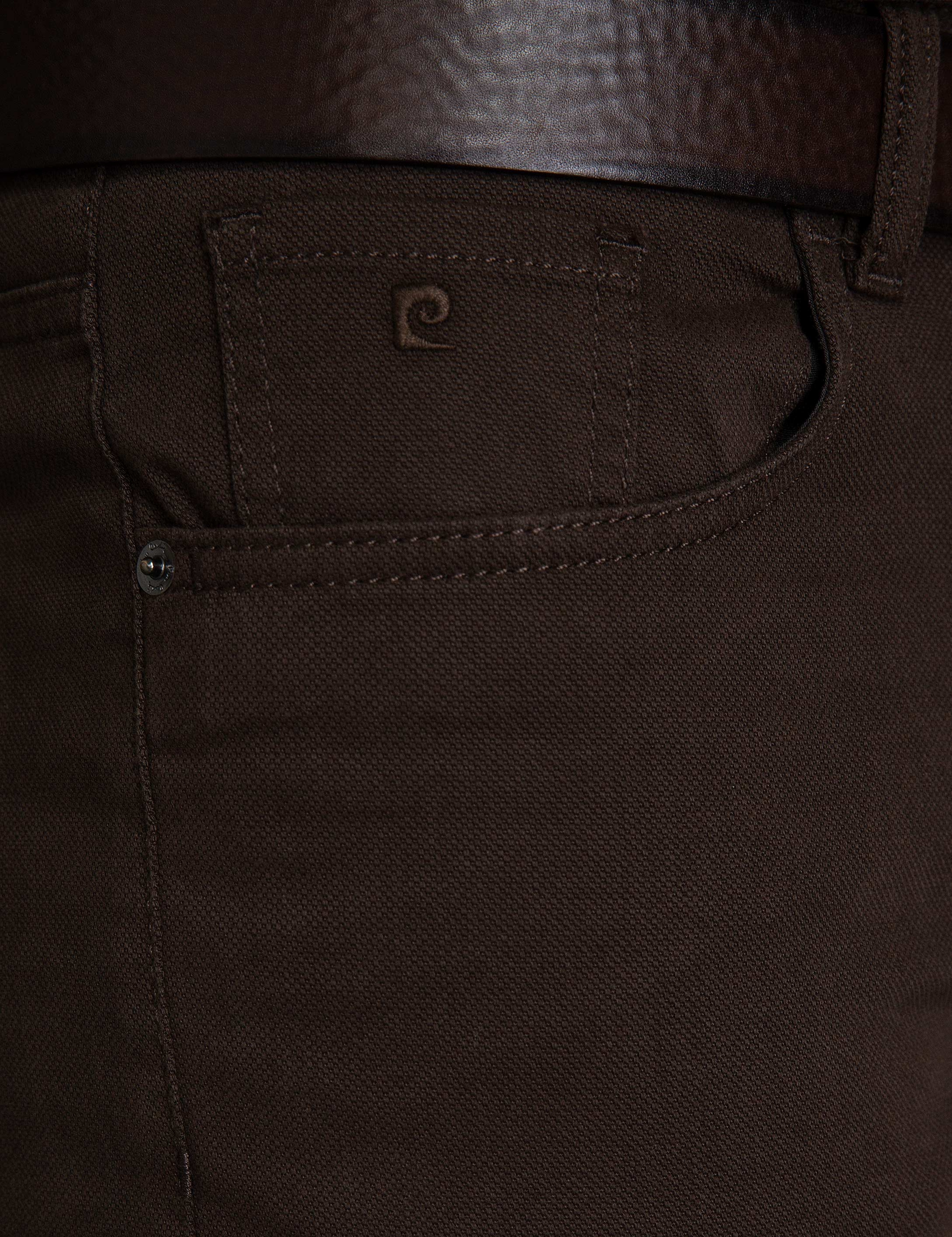 Kahverengi Slim Fit Chino Pantolon - Image 5
