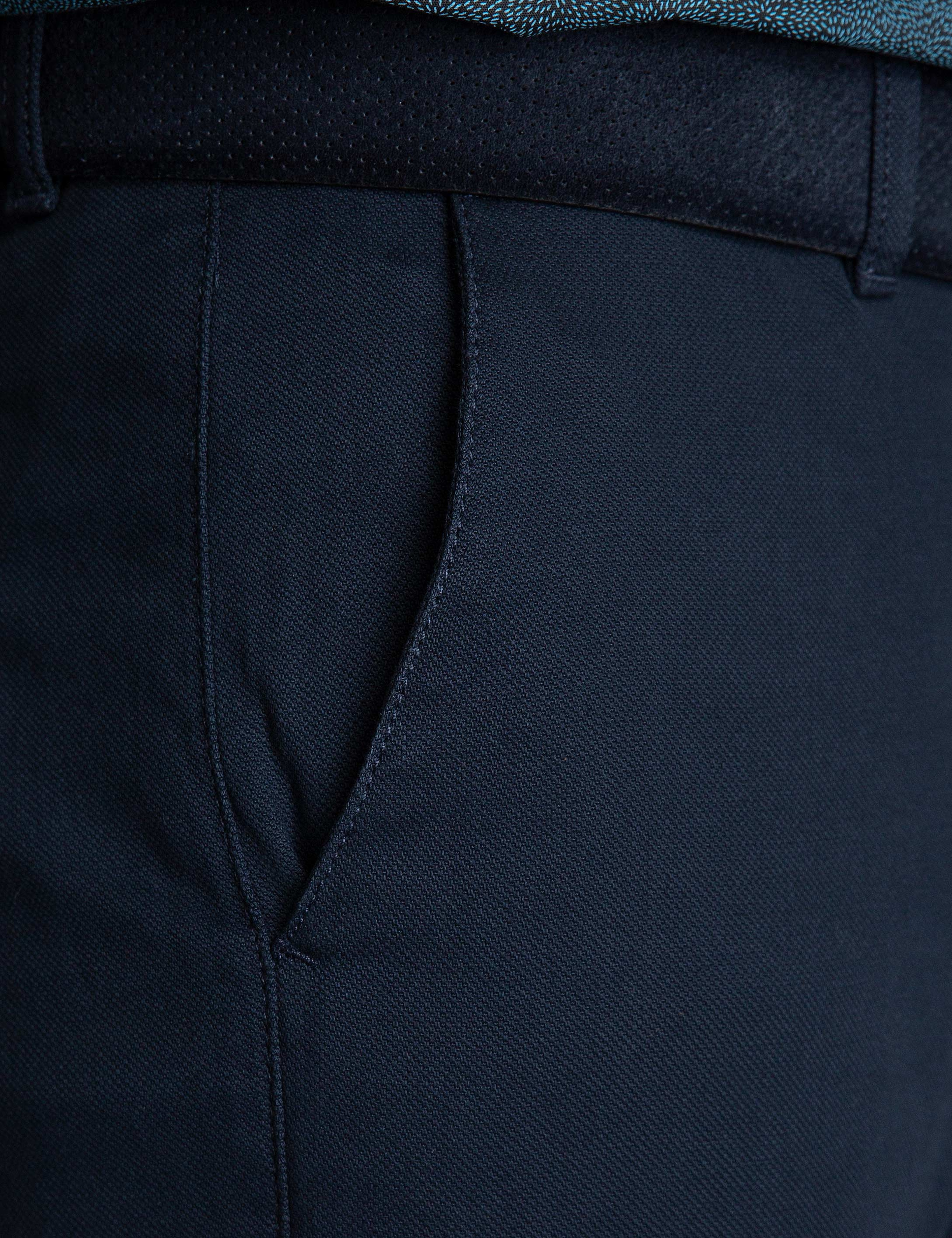 Lacivert Slim Fit Kanvas Pantolon - Image 5