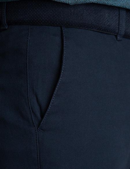 Lacivert Slim Fit Kanvas Pantolon - 50195936012