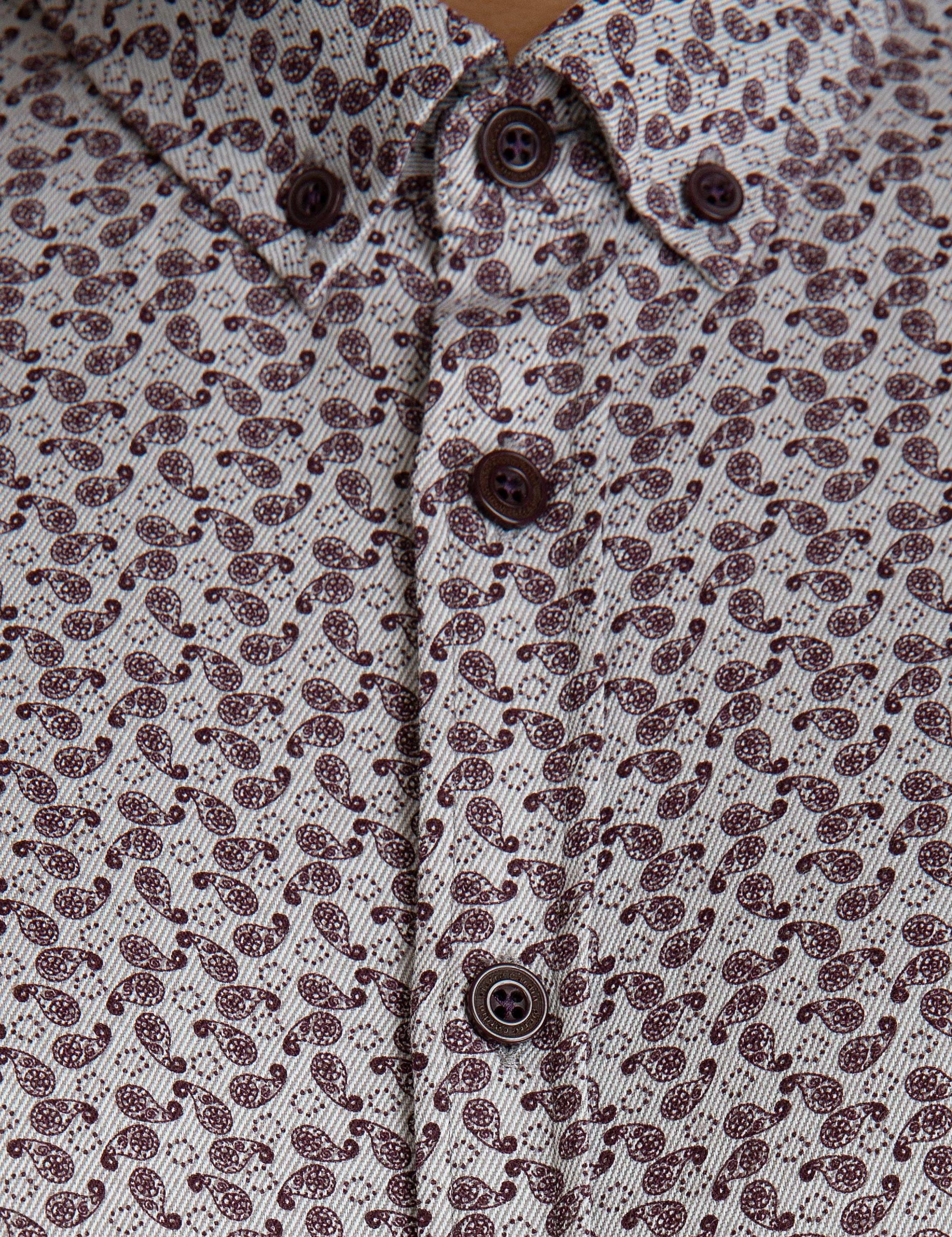 Bordo Slim Fit Uzun Kollu Gömlek