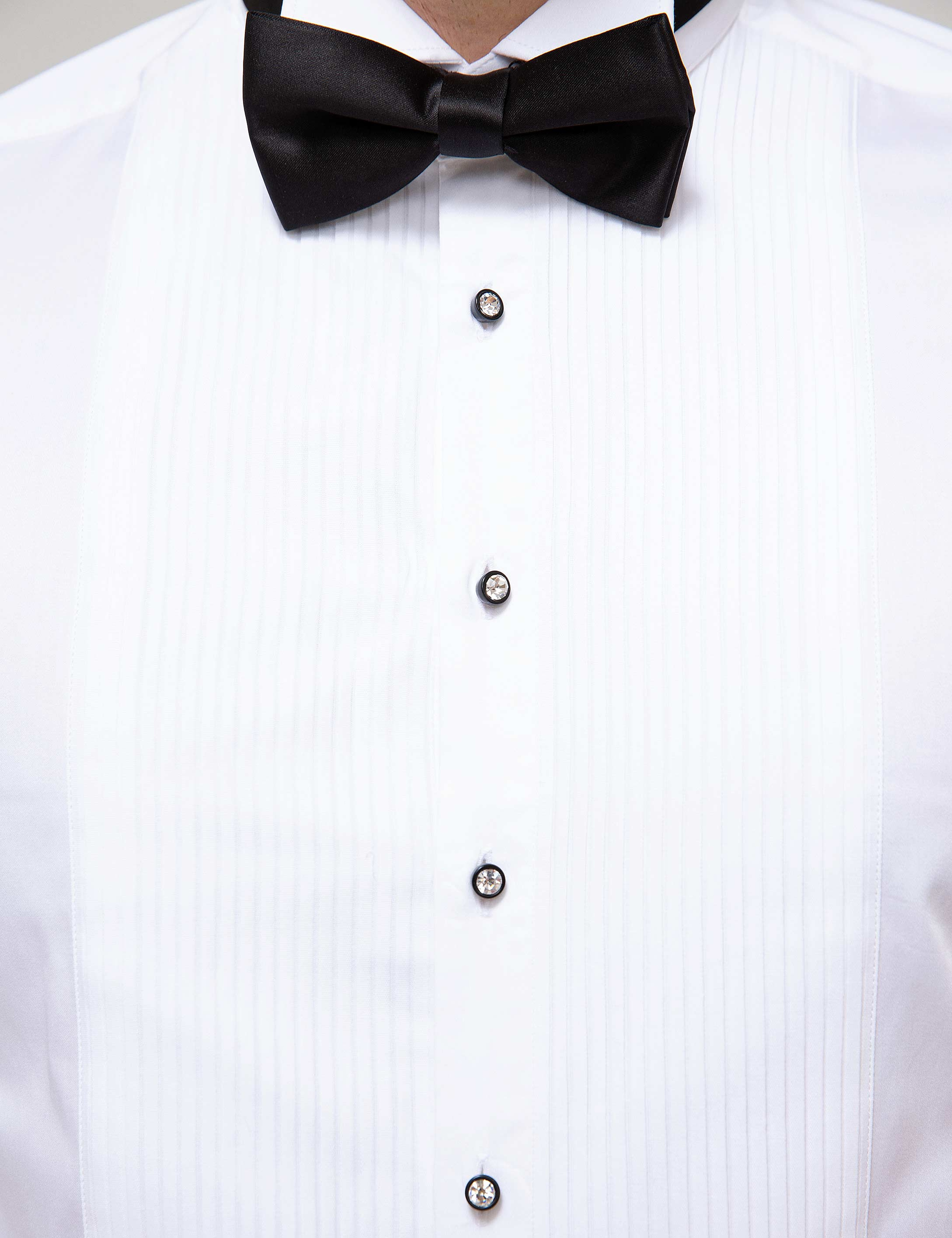 Beyaz Slim Fit Smokin Gömlek