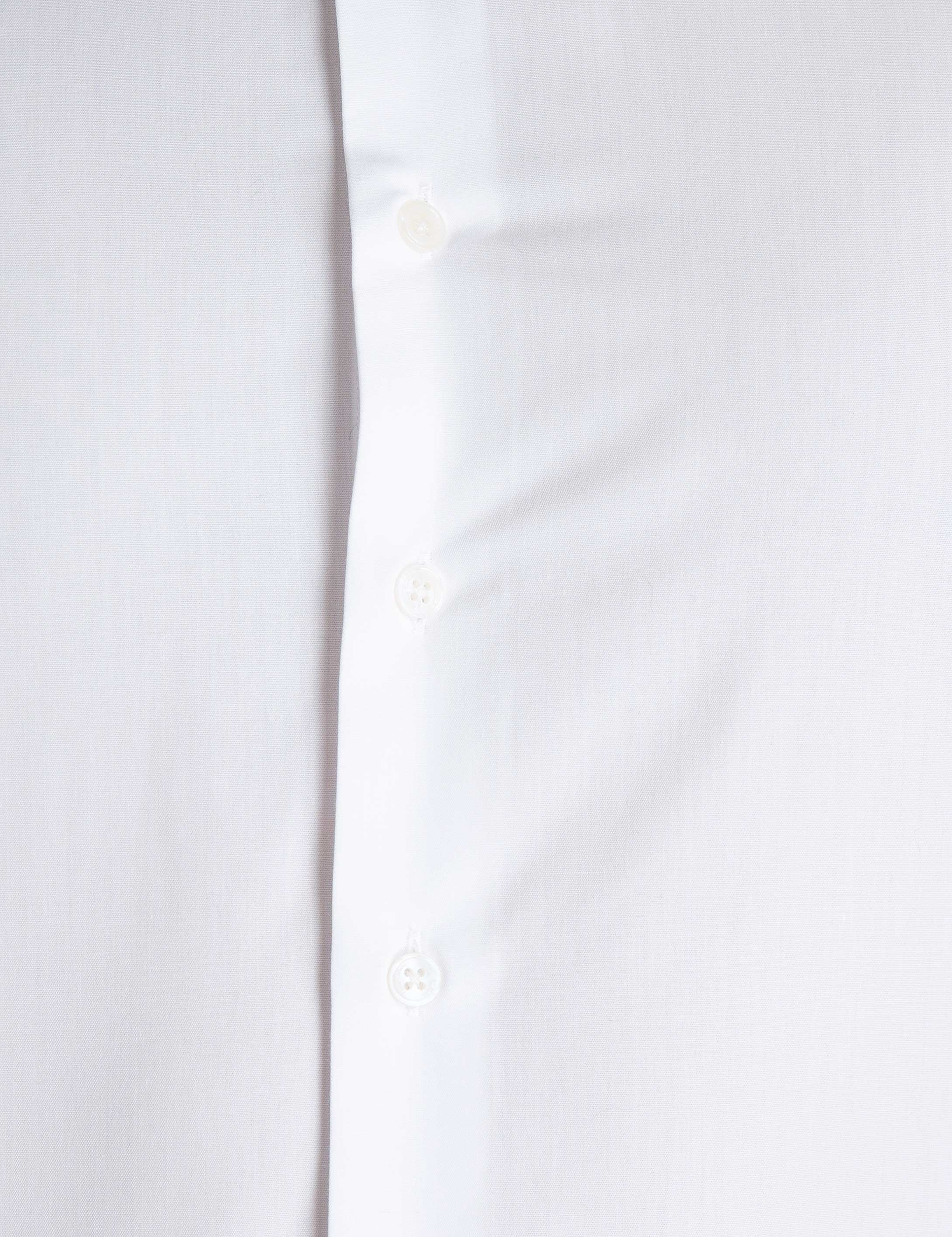 Beyaz Slim Fit Uzun Kollu Basic Gömlek - Image 5