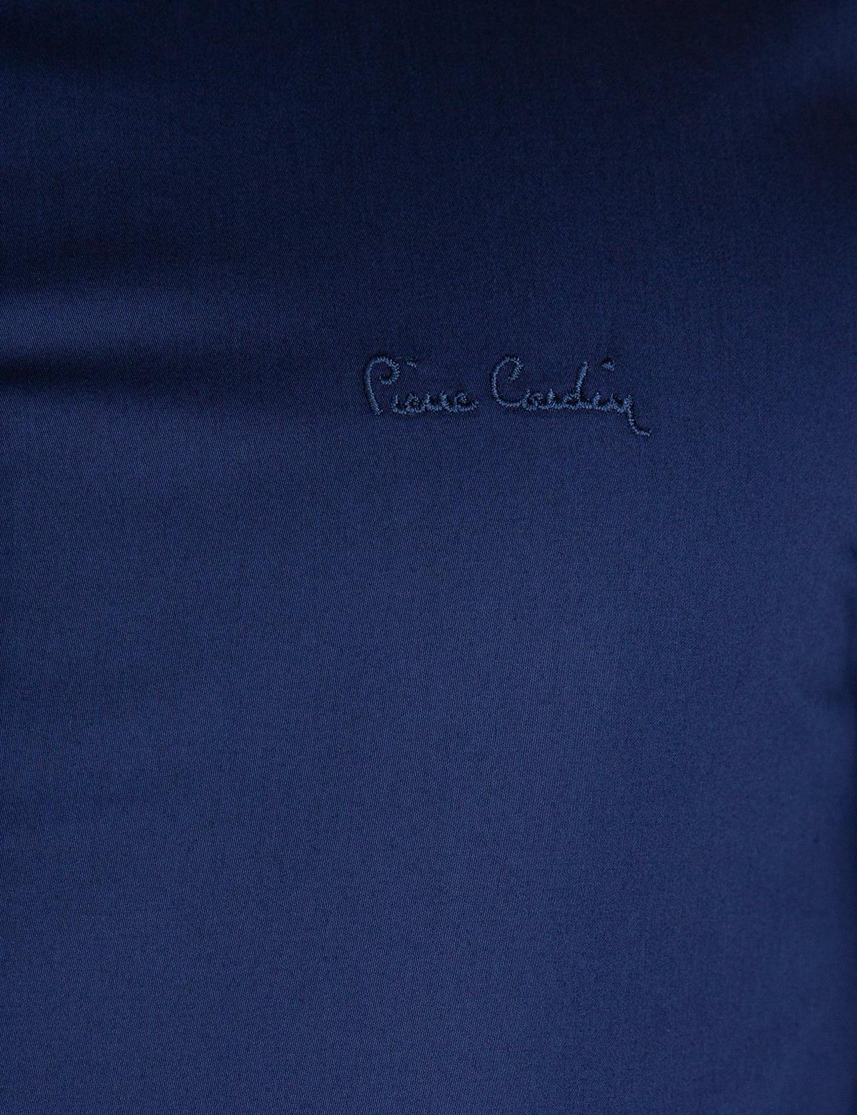 Lacivert Slim Fit Uzun Kollu Basic Gömlek - 50197136032