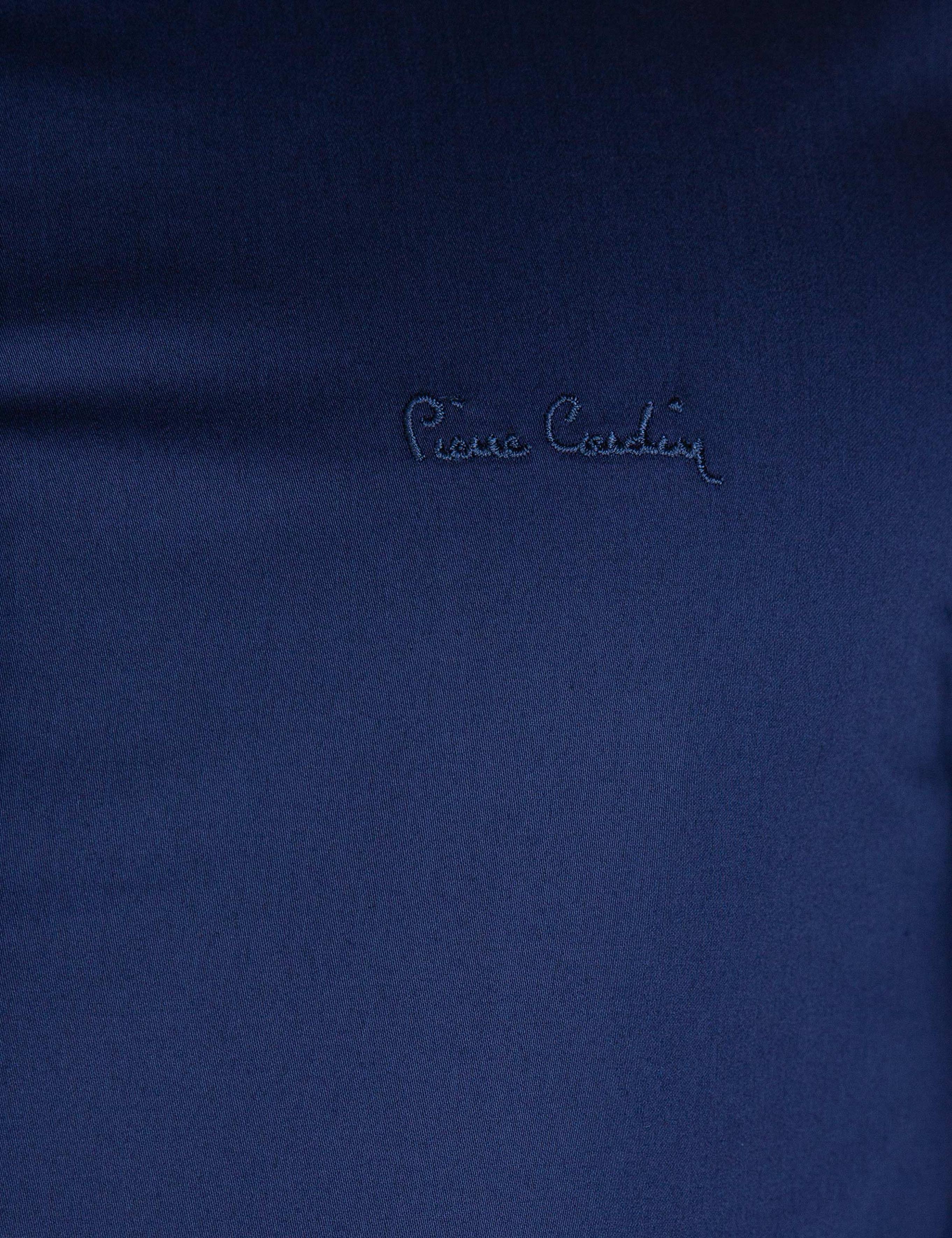 Lacivert Slim Fit Uzun Kollu Basic Gömlek