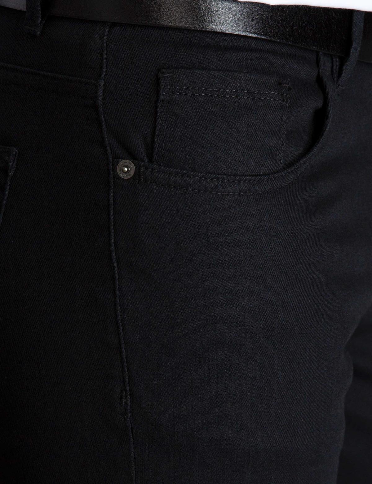 Siyah Slim Fit Kanvas Pantolon - 50197410012