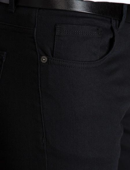 Siyah Slim Fit Kanvas Pantolon - 50197410012