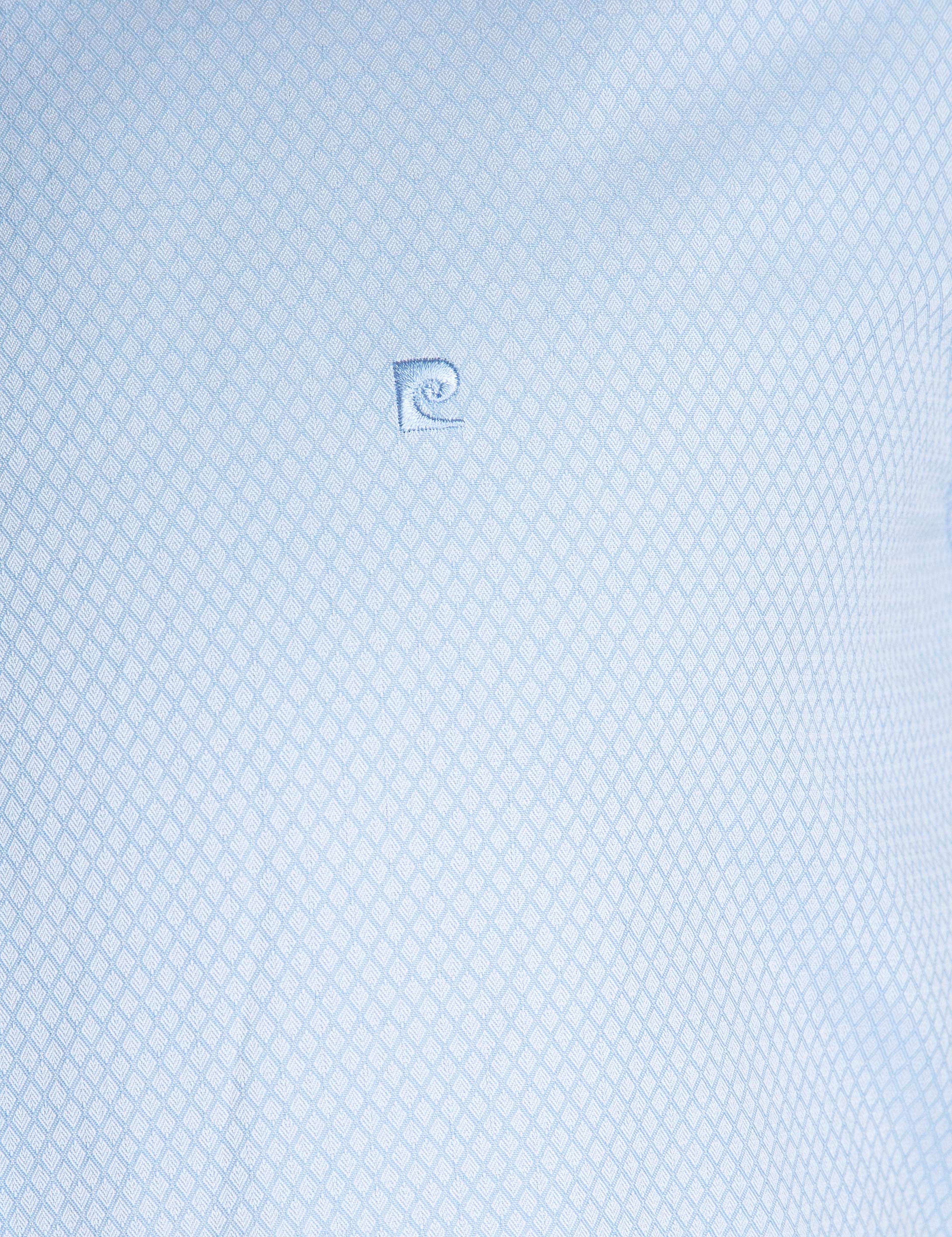 Mavi Slim Fit Uzun Kollu Gömlek - Image 5