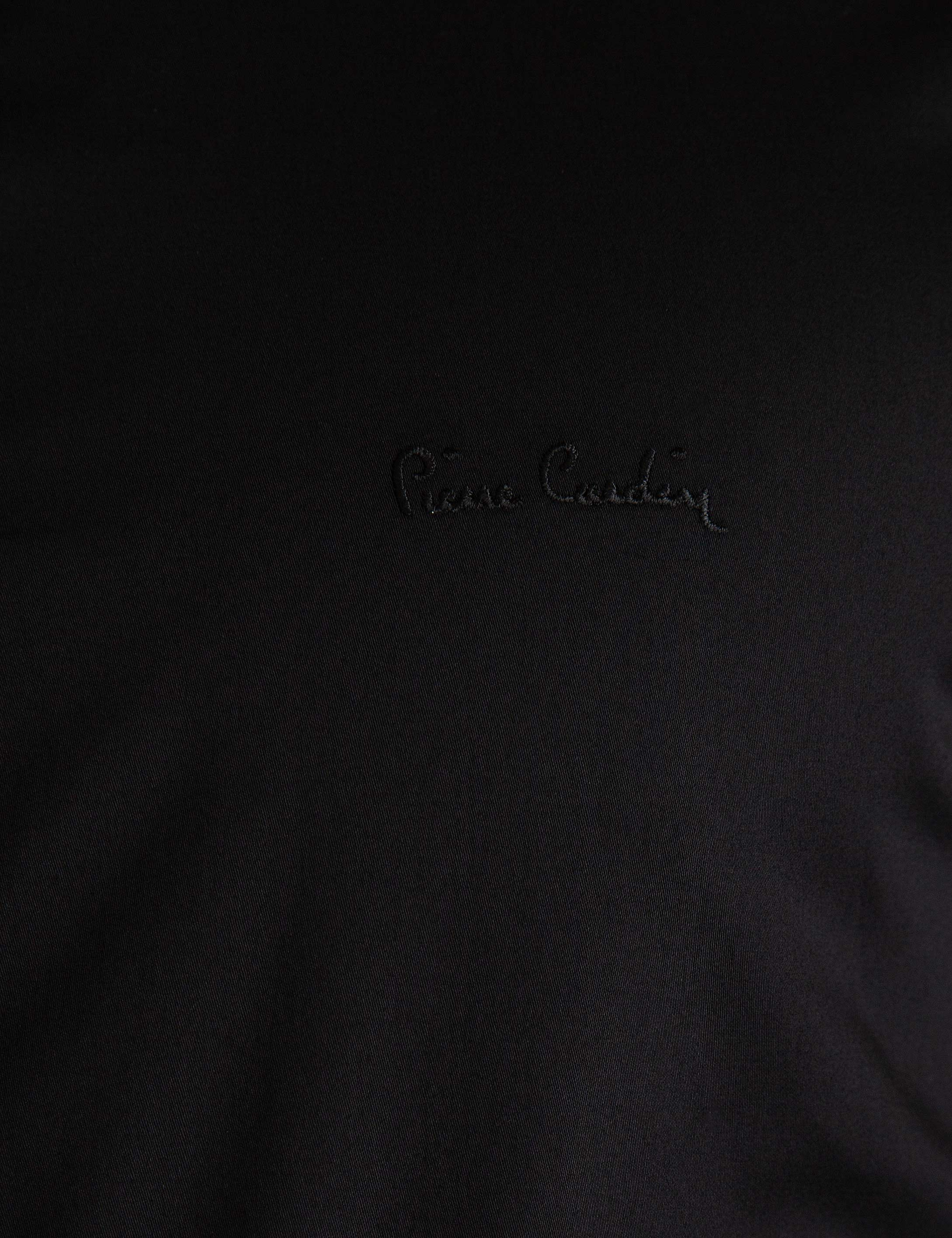 Siyah Slim Fit Basic Gömlek - Image 5