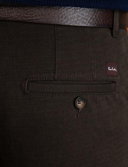 Kahverengi Slim Fit Chino Pantolon - 50197411012