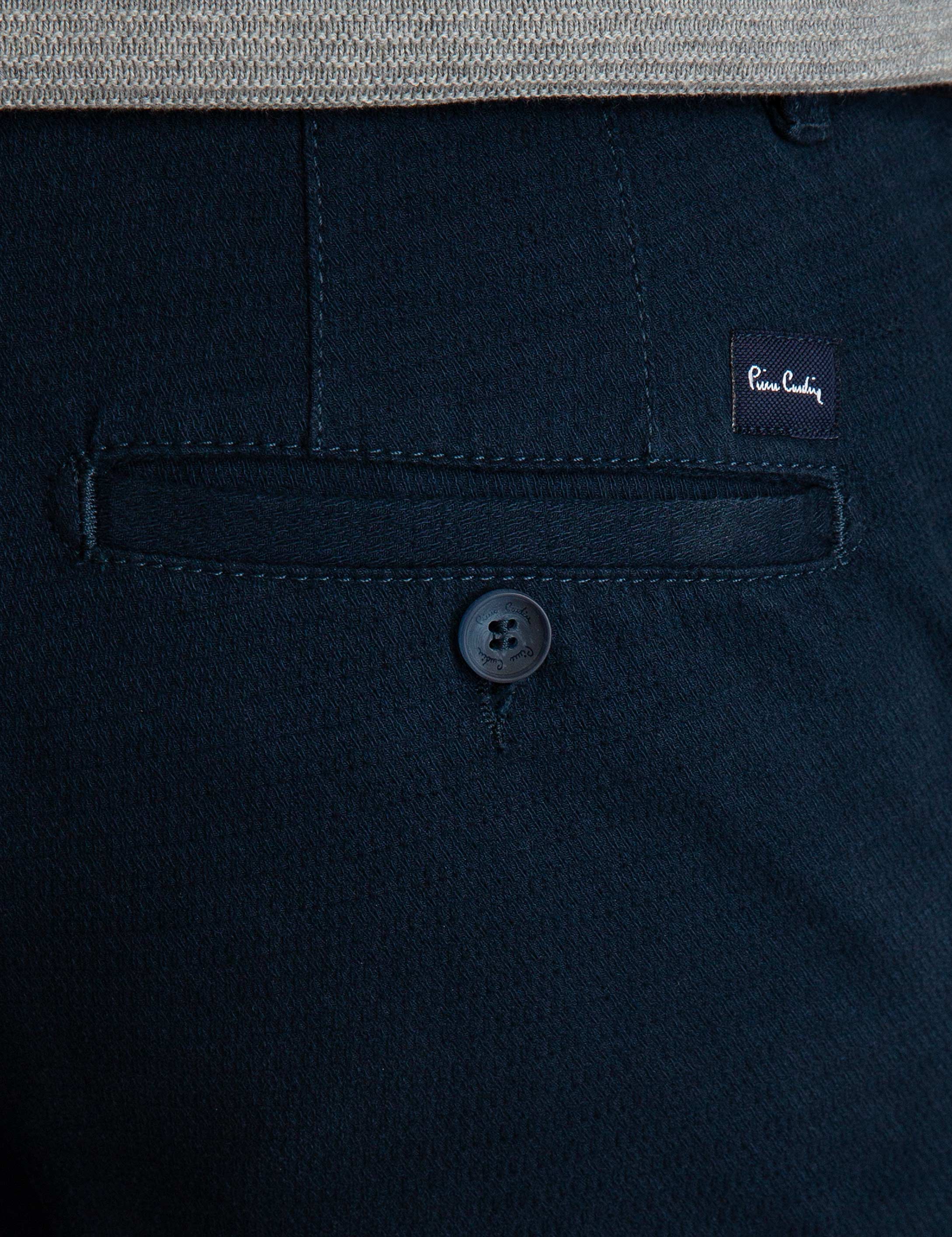 Lacivert Slim Fit Kanvas Pantolon - 50197411041