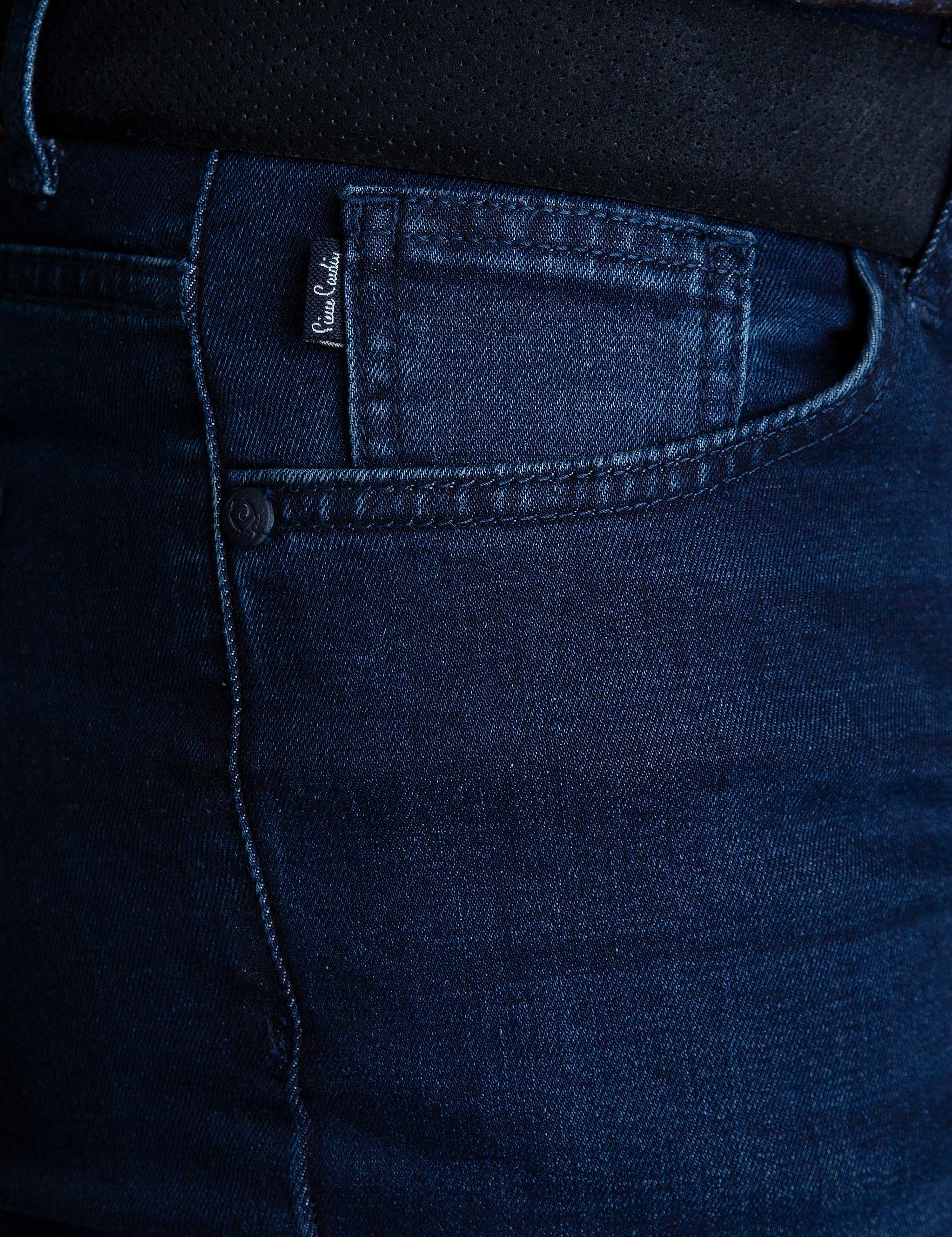 Lacivert Denim Pantolon - Image 5