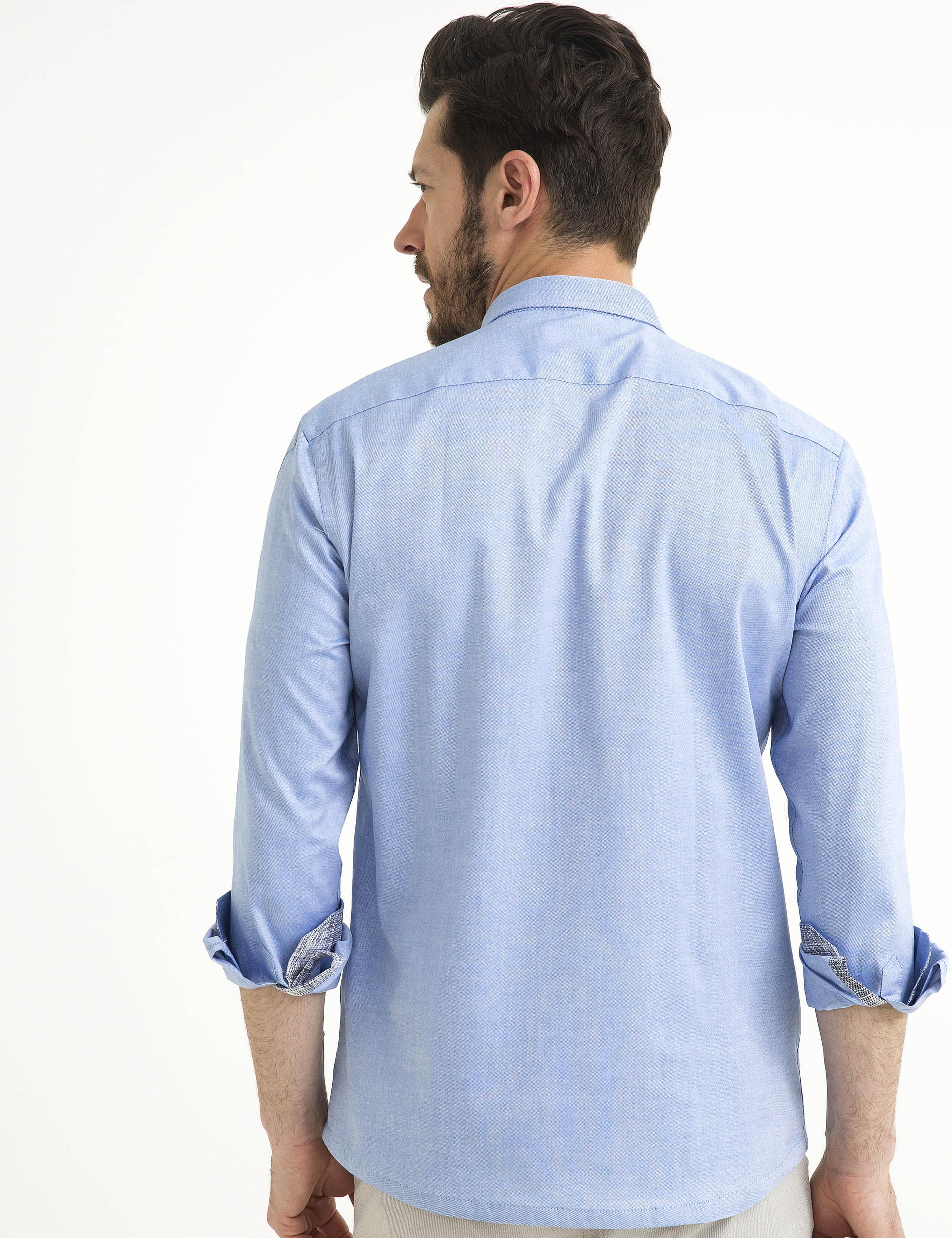 Mavi Slim Fit Gömlek