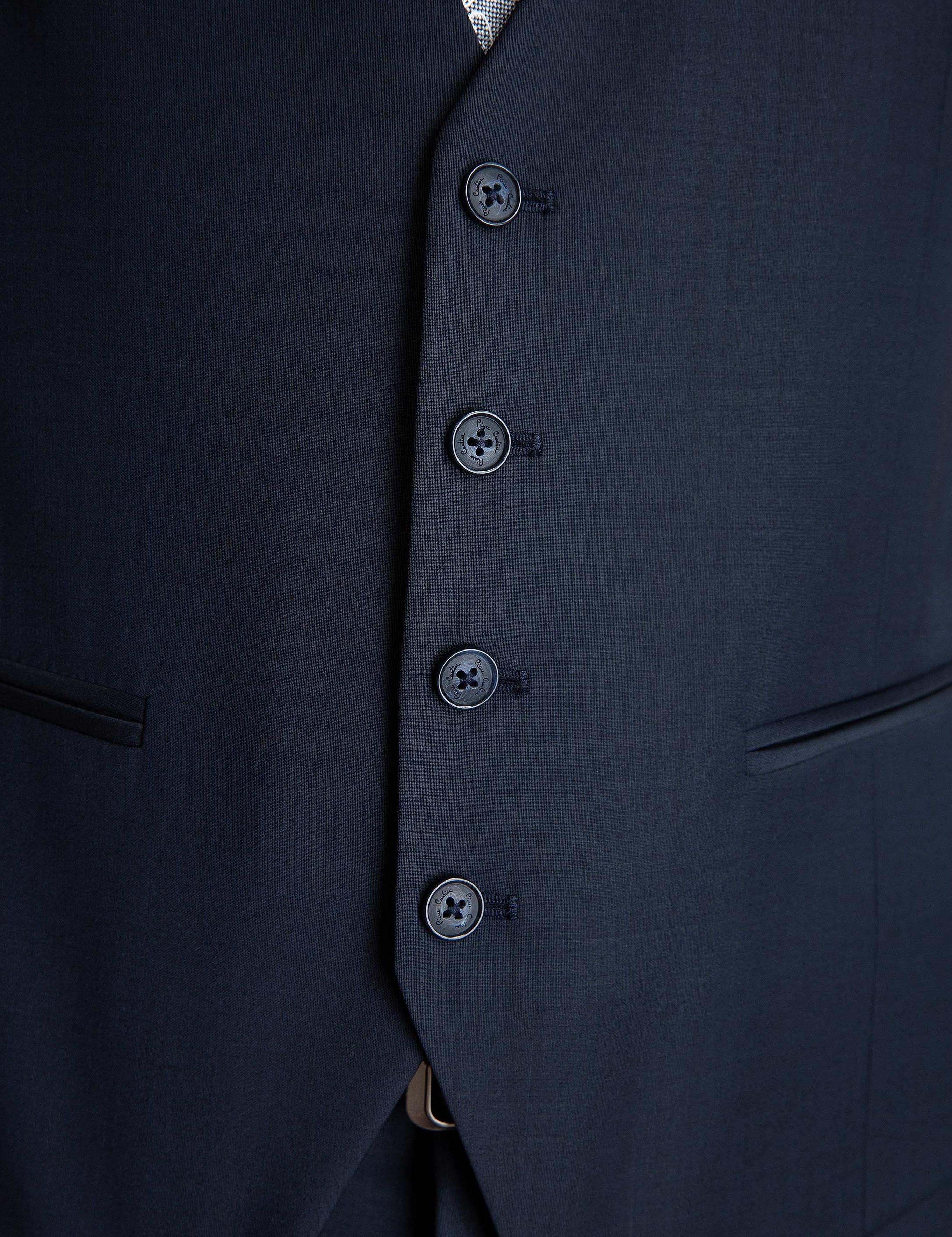 Lacivert Slim Fit Yelek