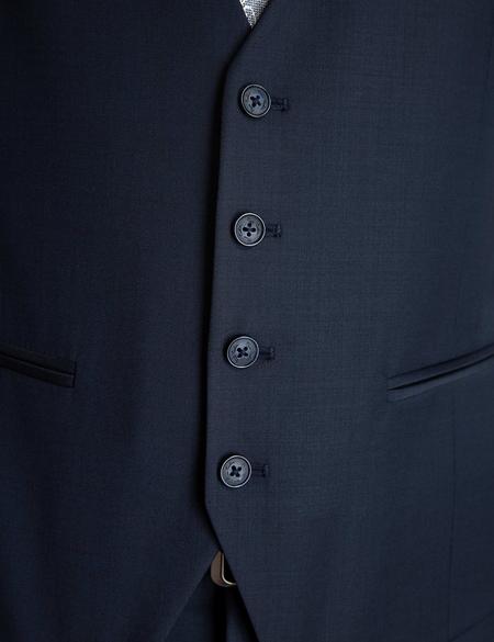 Lacivert Slim Fit Yelek - 50203311020