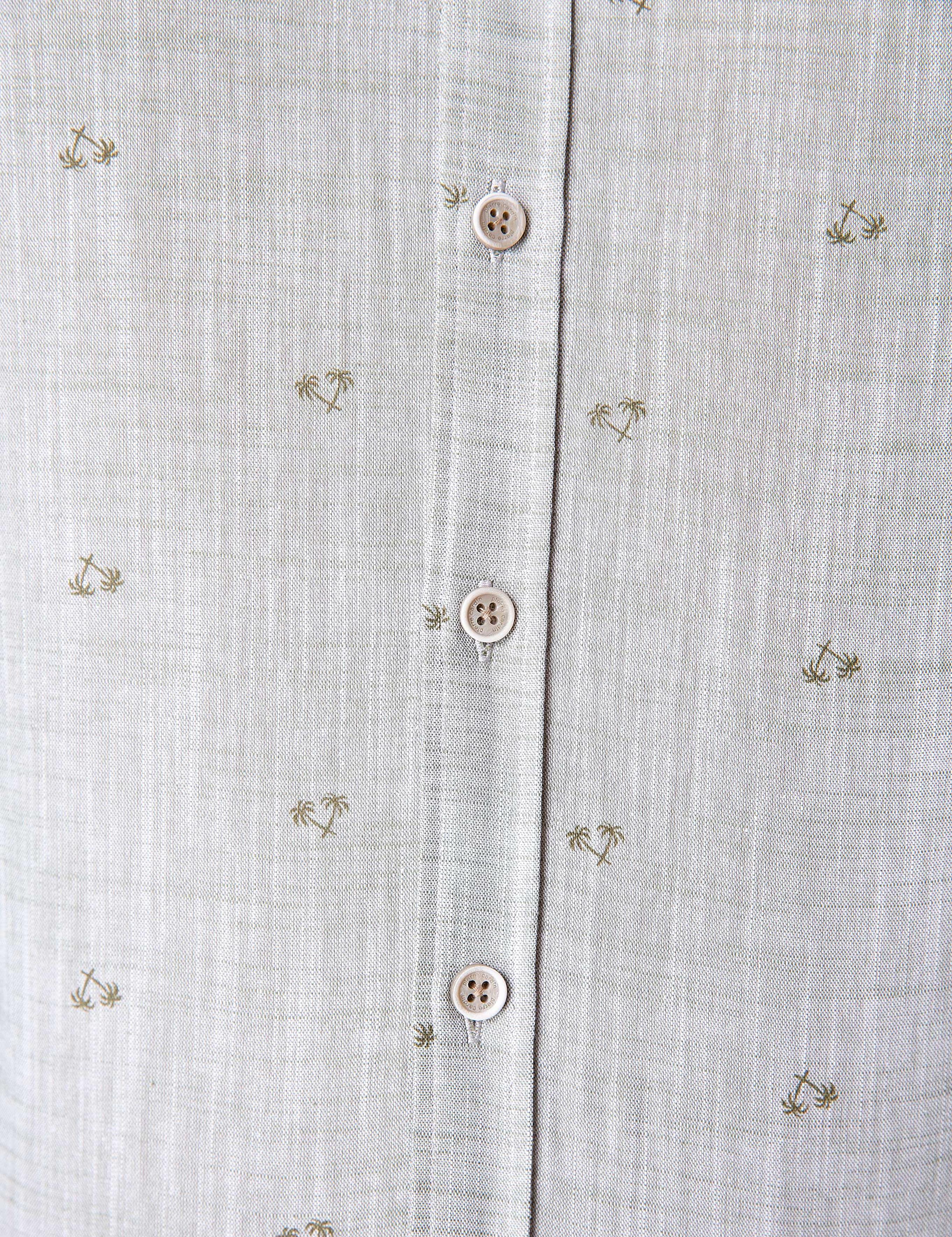 Haki Slim Fit Uzun Kollu Gömlek